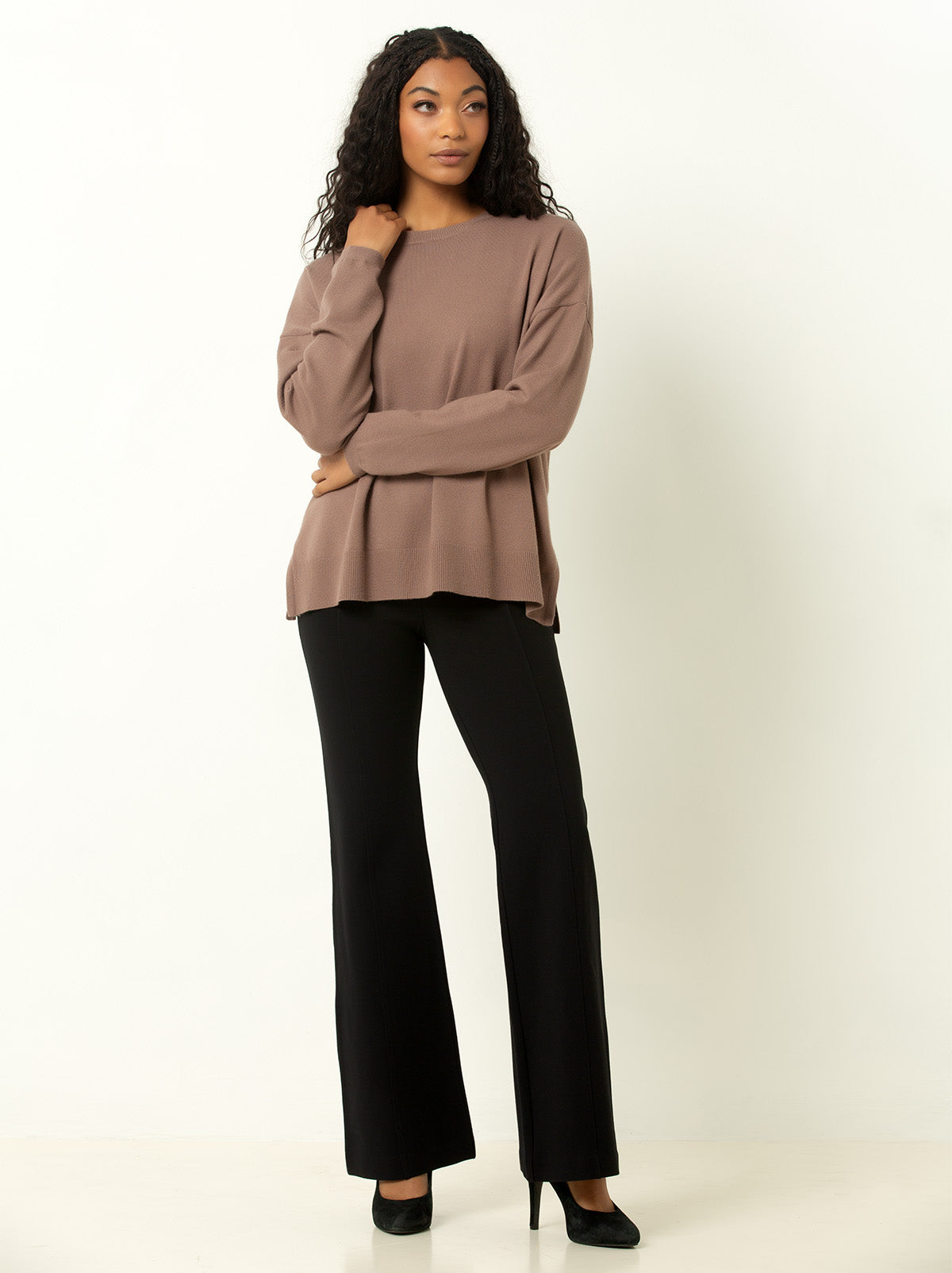 Relaxed Crew Neck Sweater