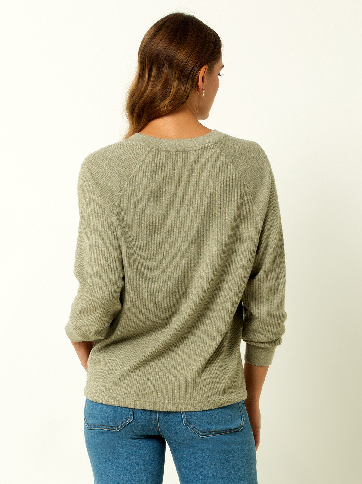 Classic Ribbed V-Neck Sweater