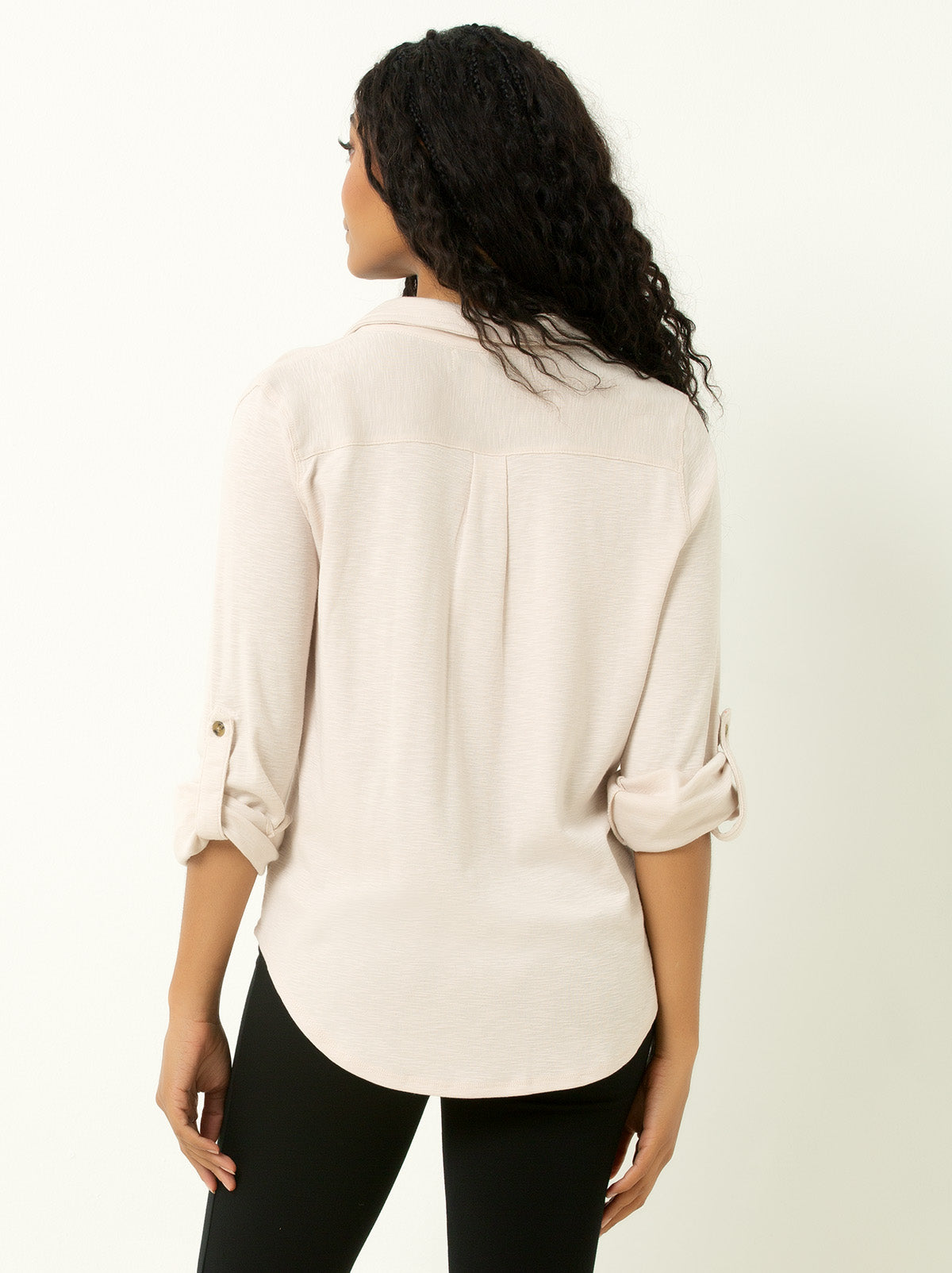 Knit Button-Up Shirt
