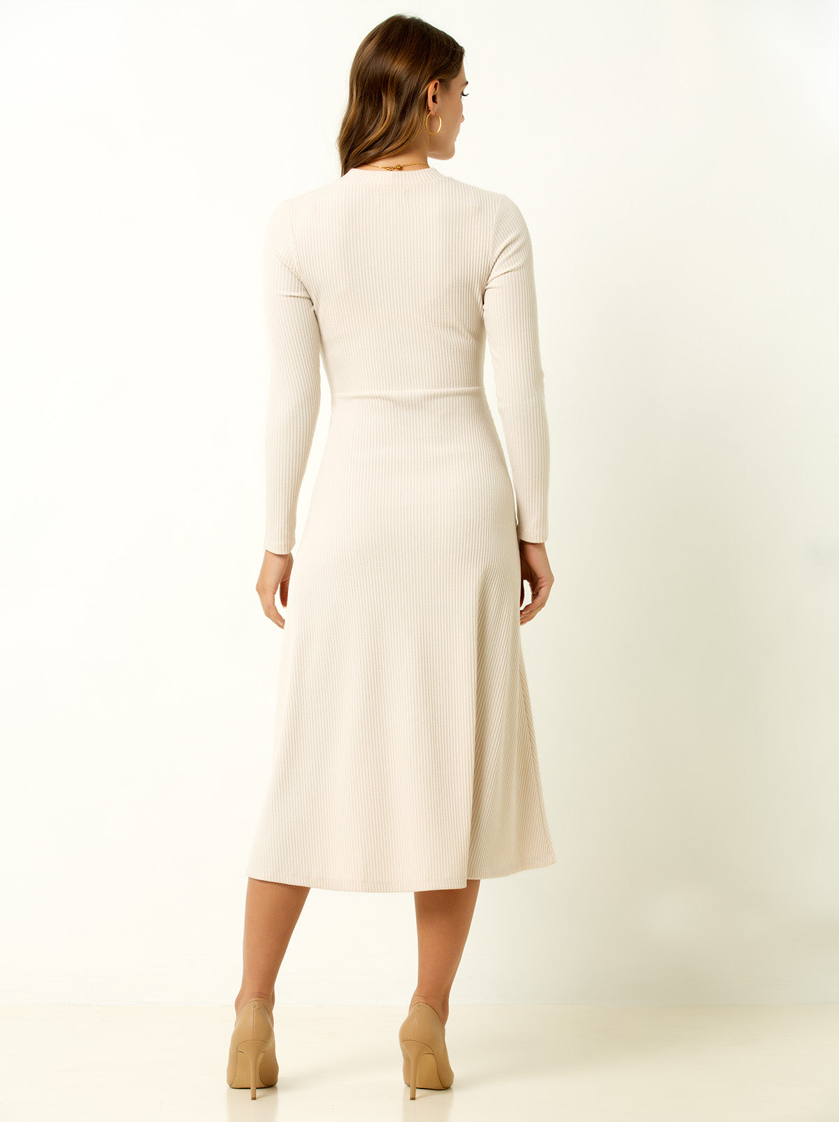 Ribbed Midi Dress