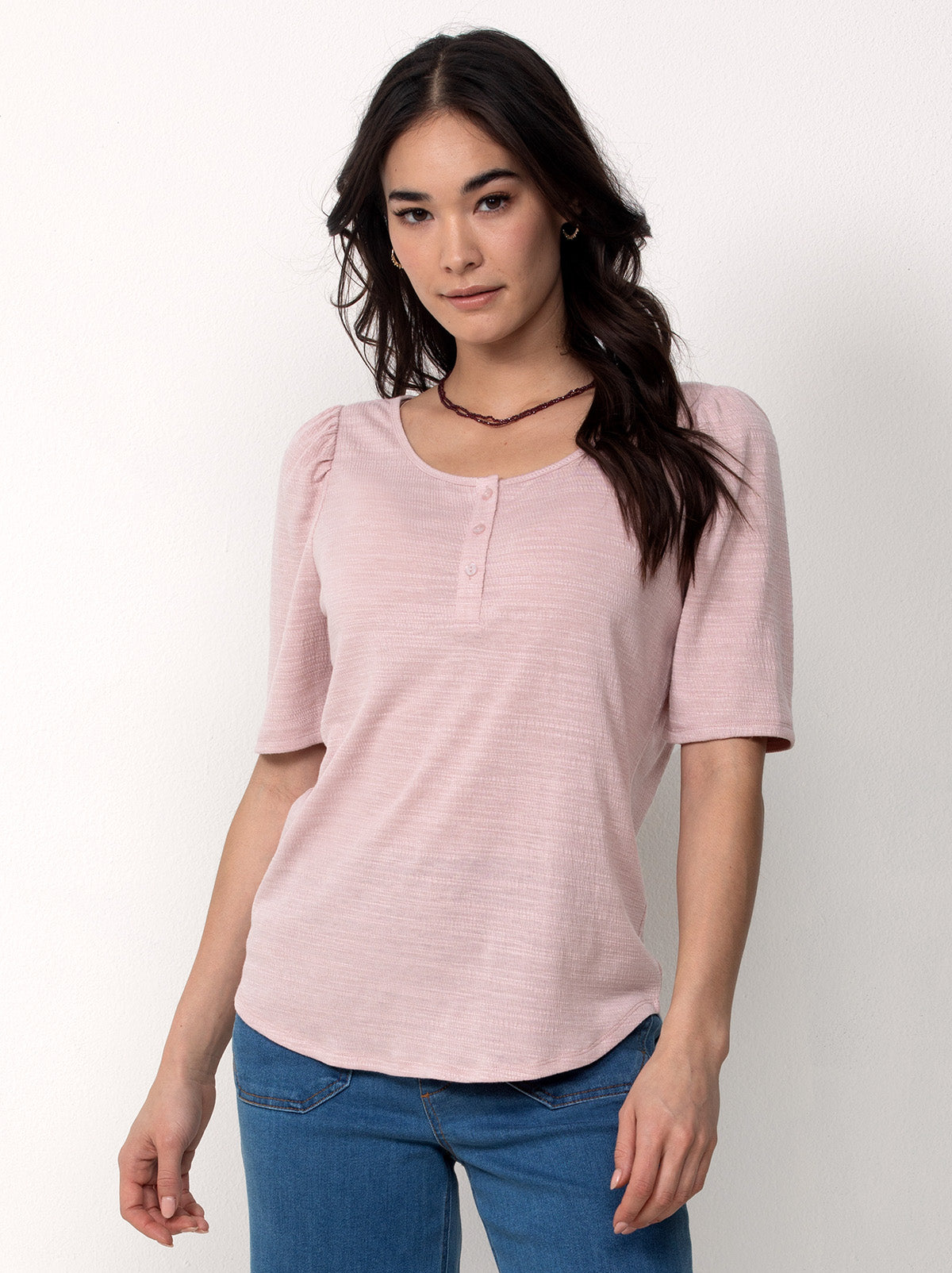 Ultra Soft Scoop Neck Henley