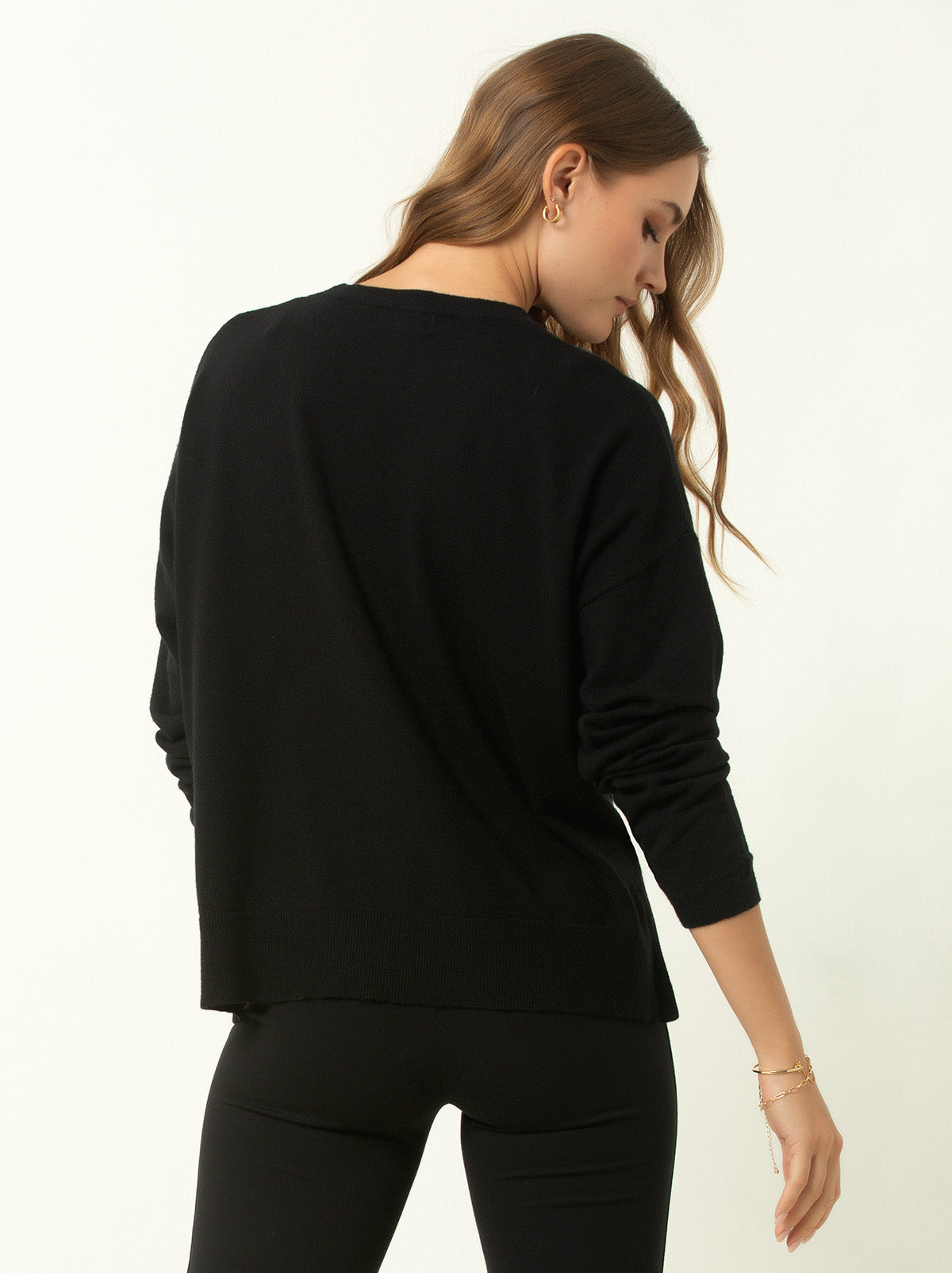 Relaxed Crew Neck Sweater