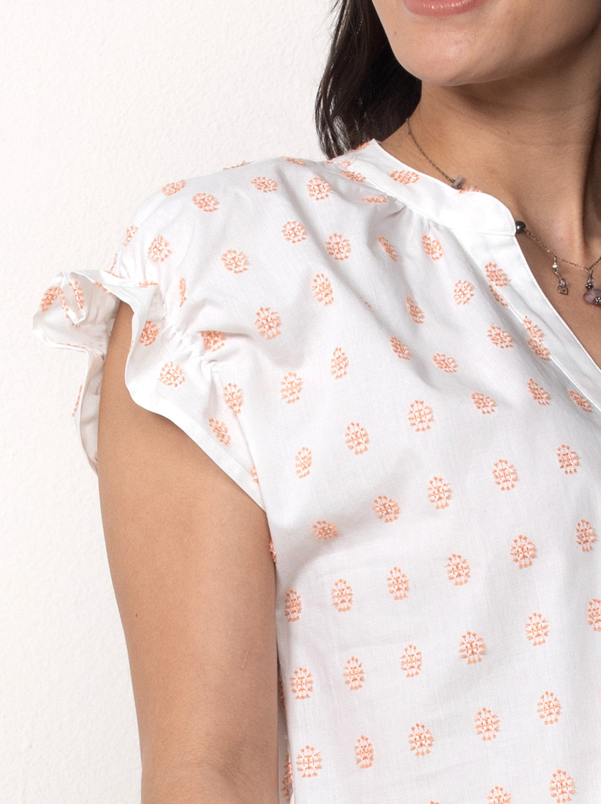 Cotton Peasant Blouse