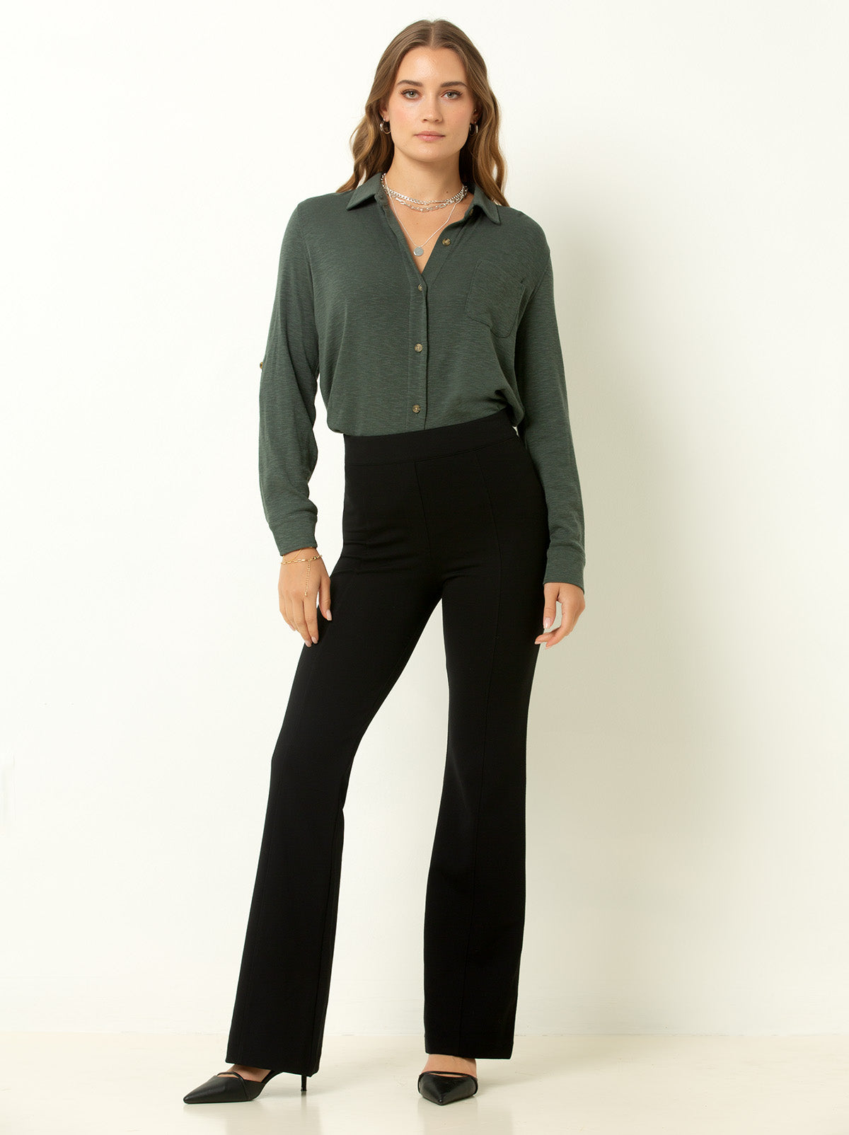 Shaping High Rise Flare Pant