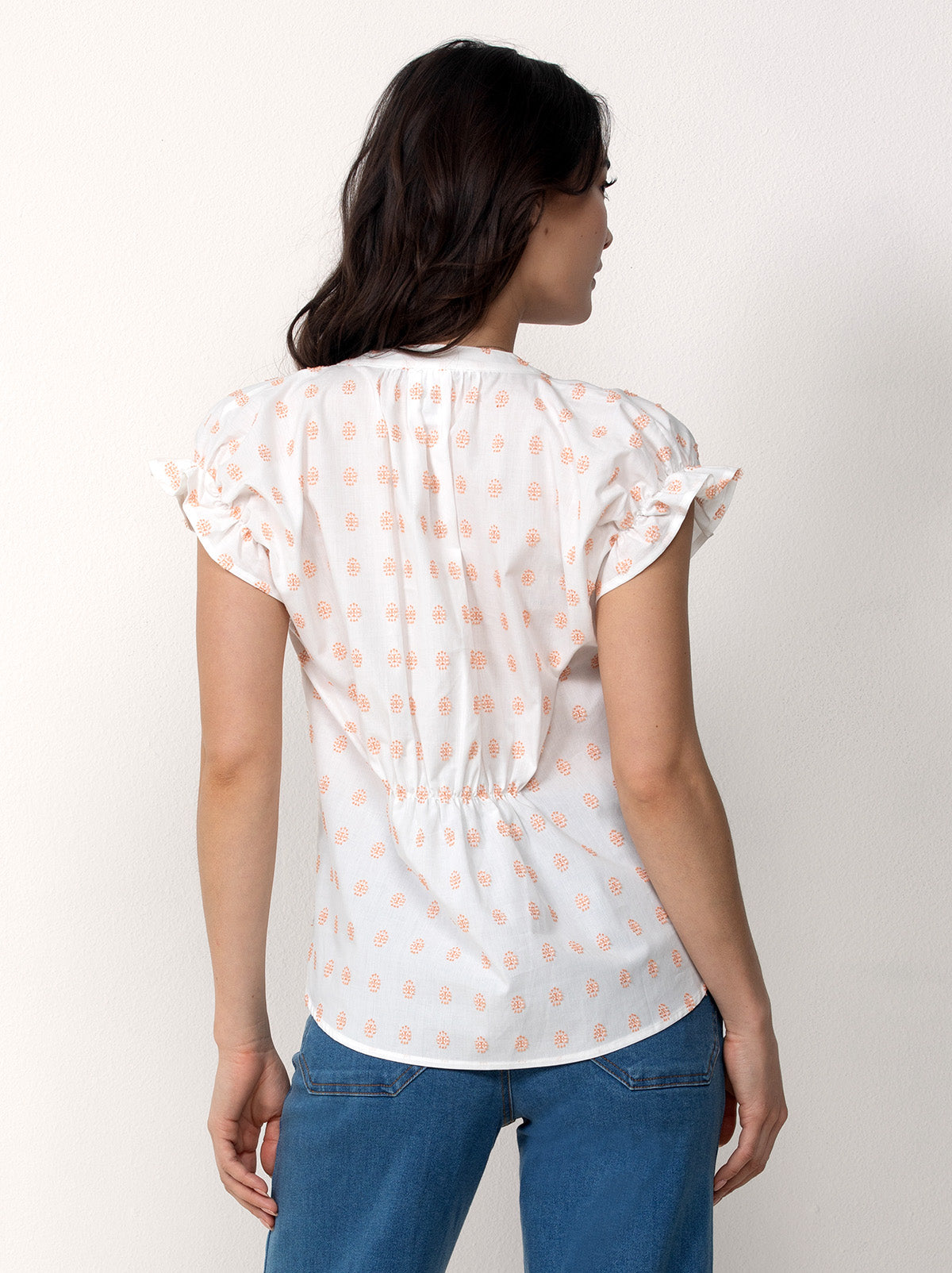 Cotton Peasant Blouse