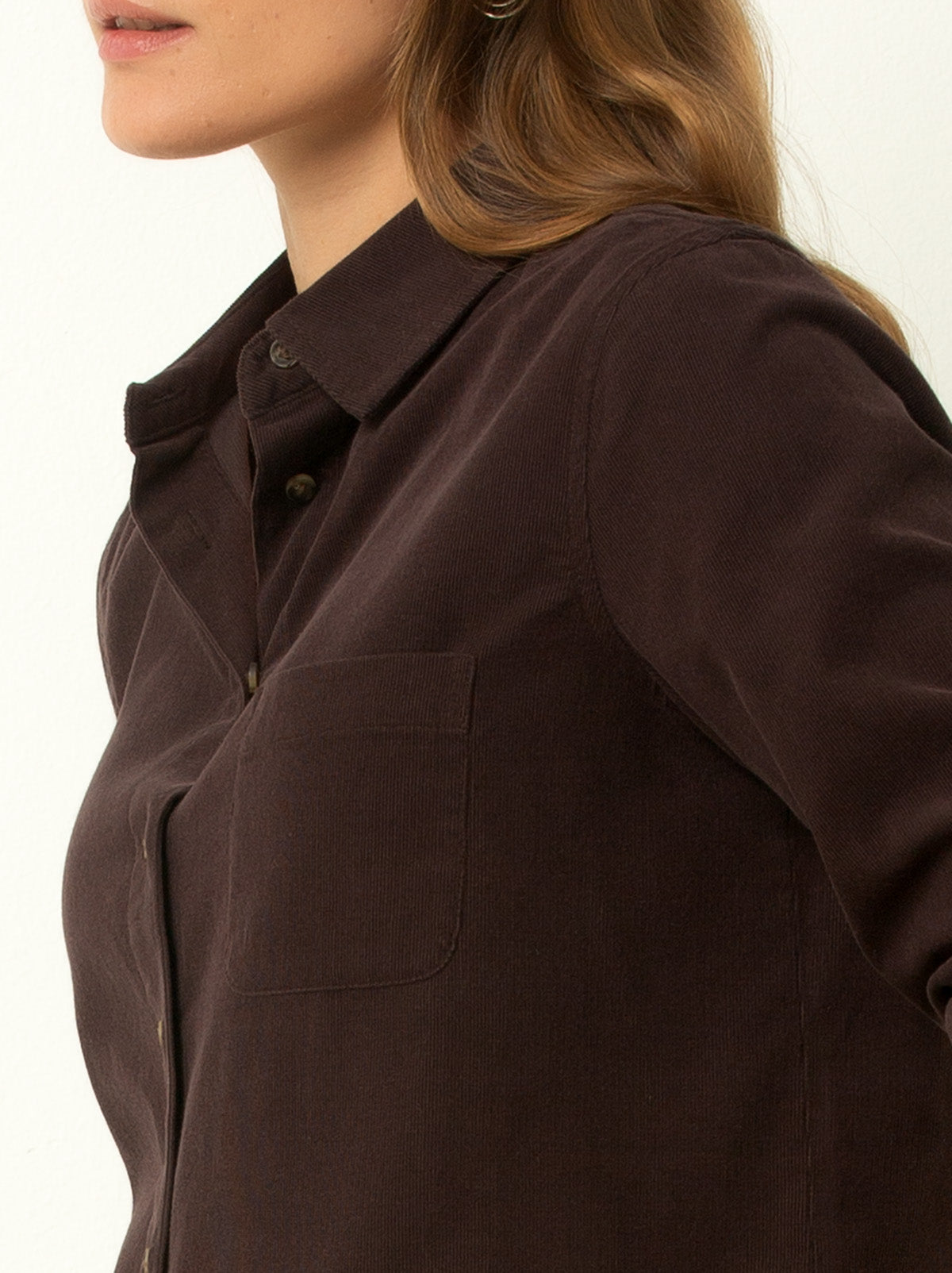 Corduroy Button-Up Shirt