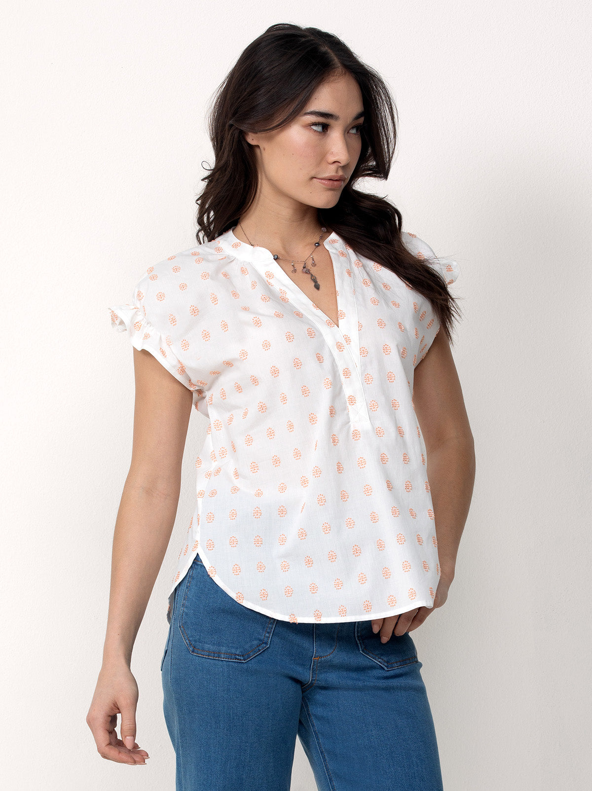 Cotton Peasant Blouse