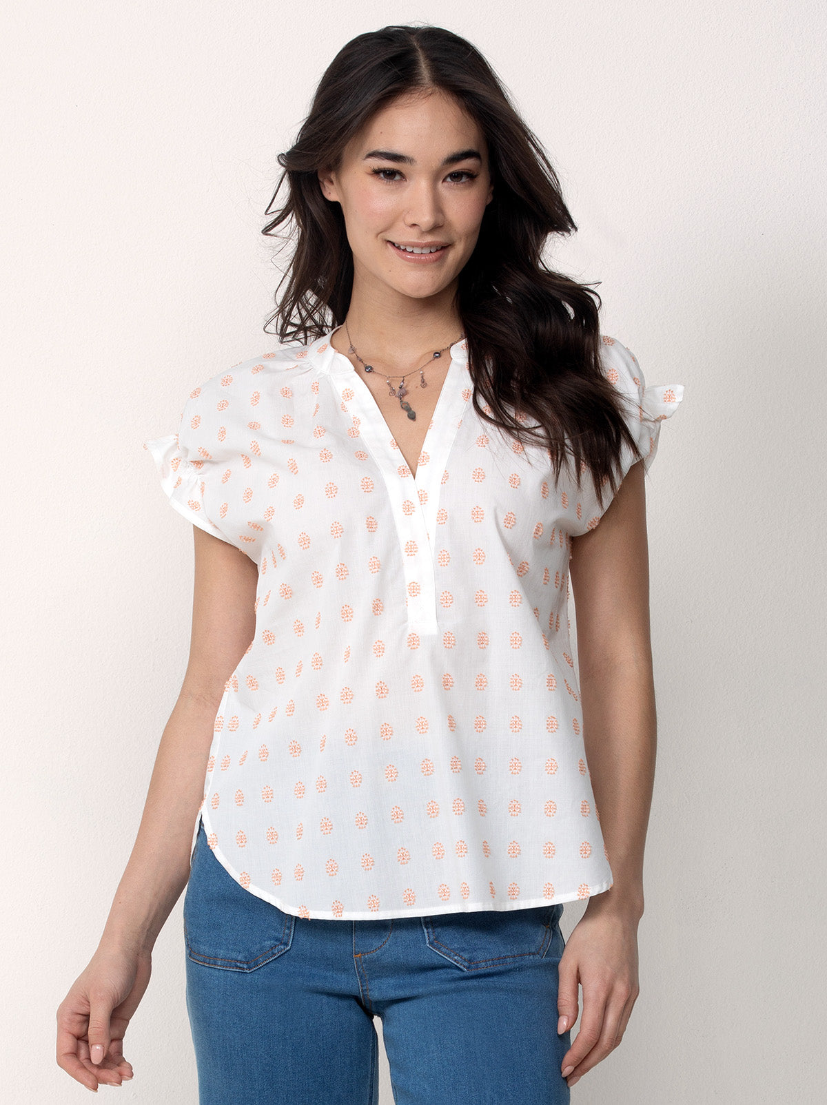 Cotton Peasant Blouse