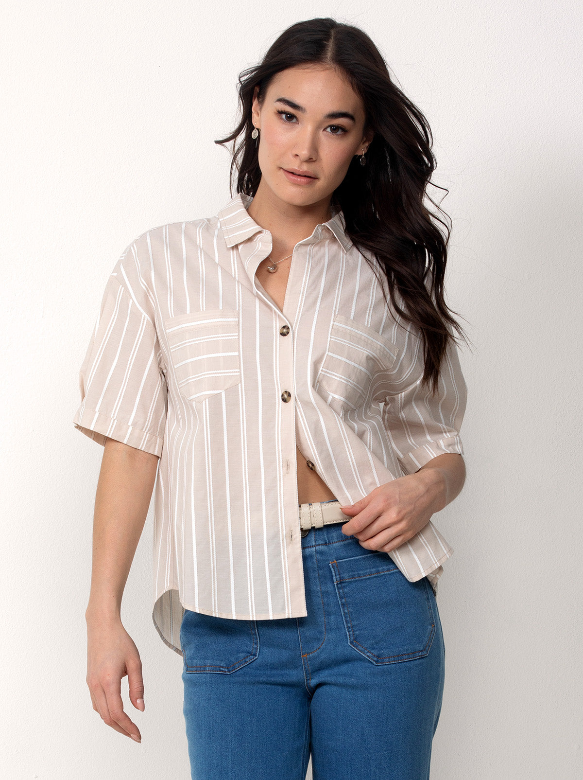 Cotton Button Up Shirt