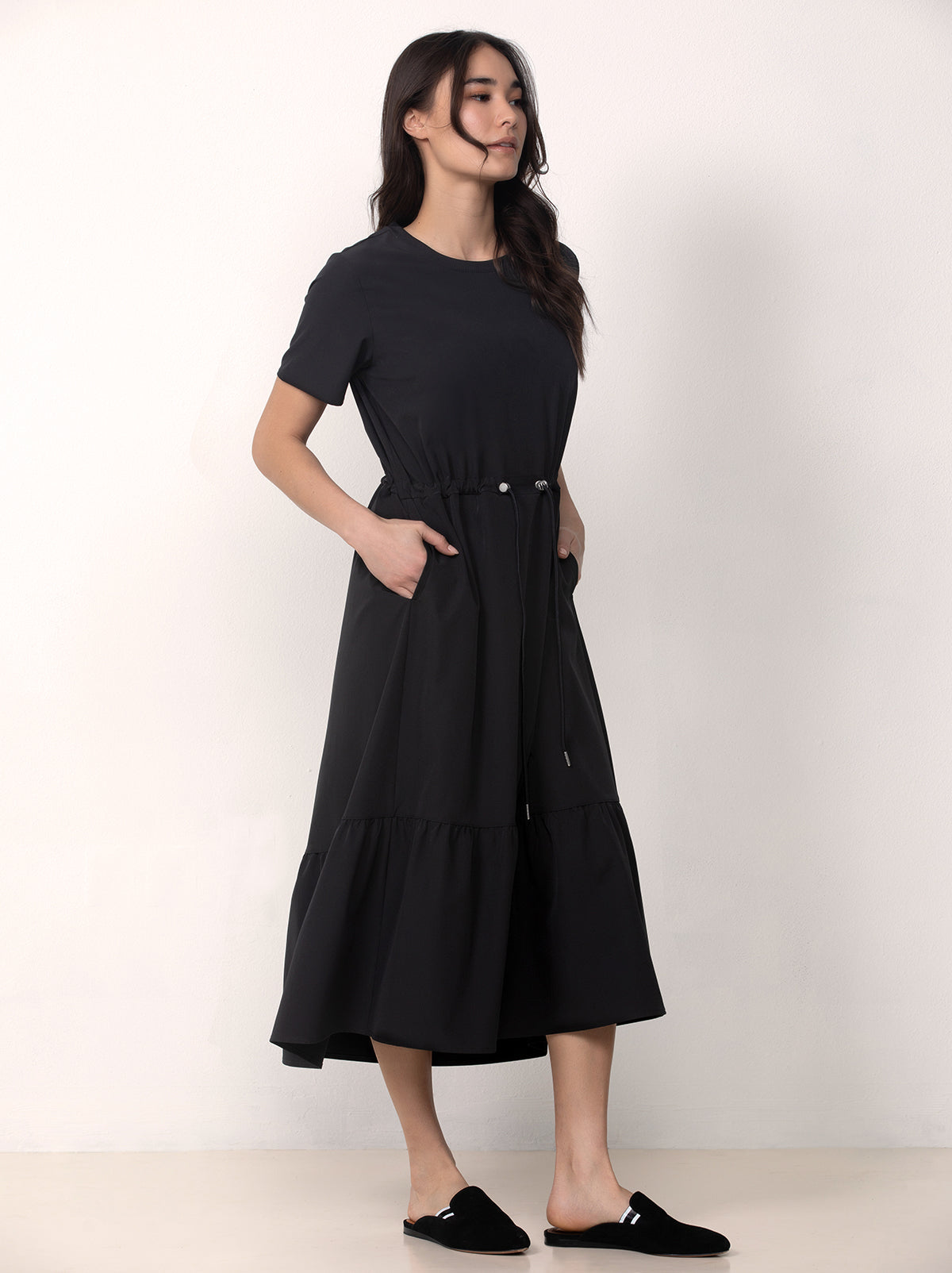 Tiered Midi Dress