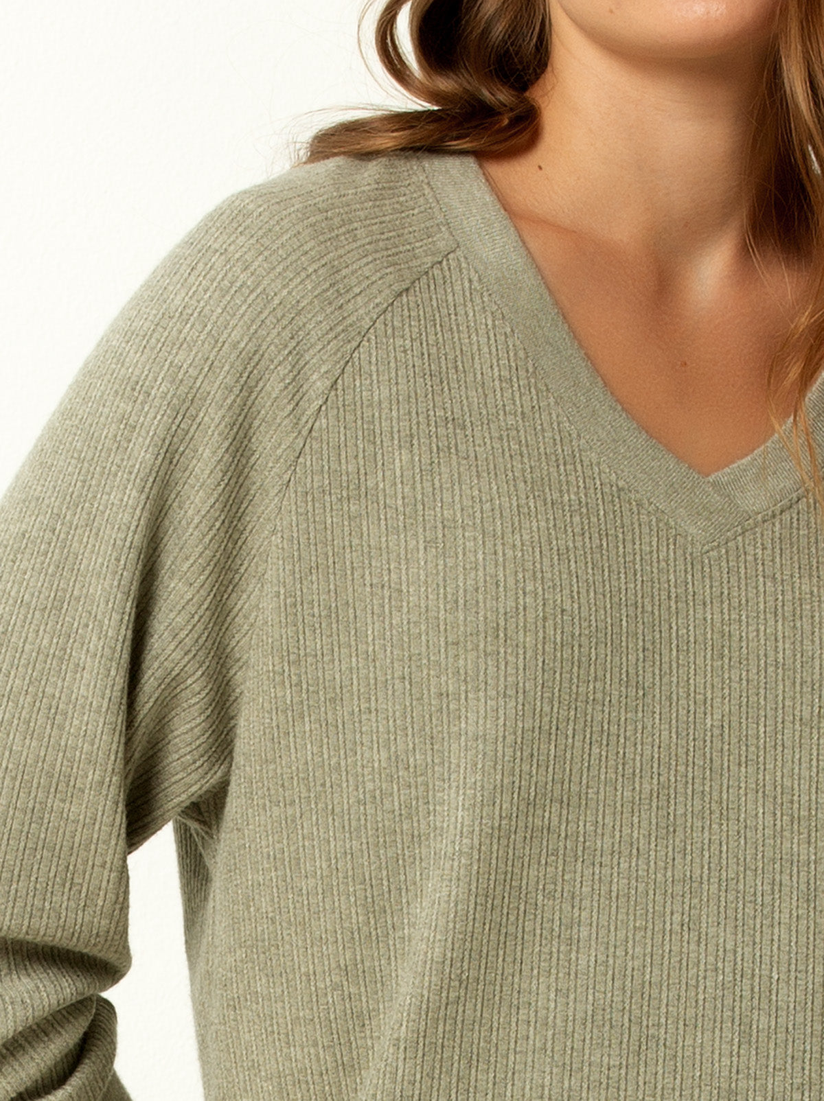 Classic Ribbed V-Neck Sweater