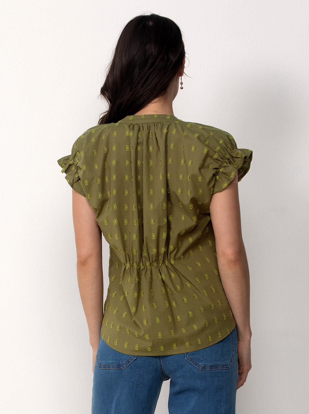 Cotton Peasant Blouse