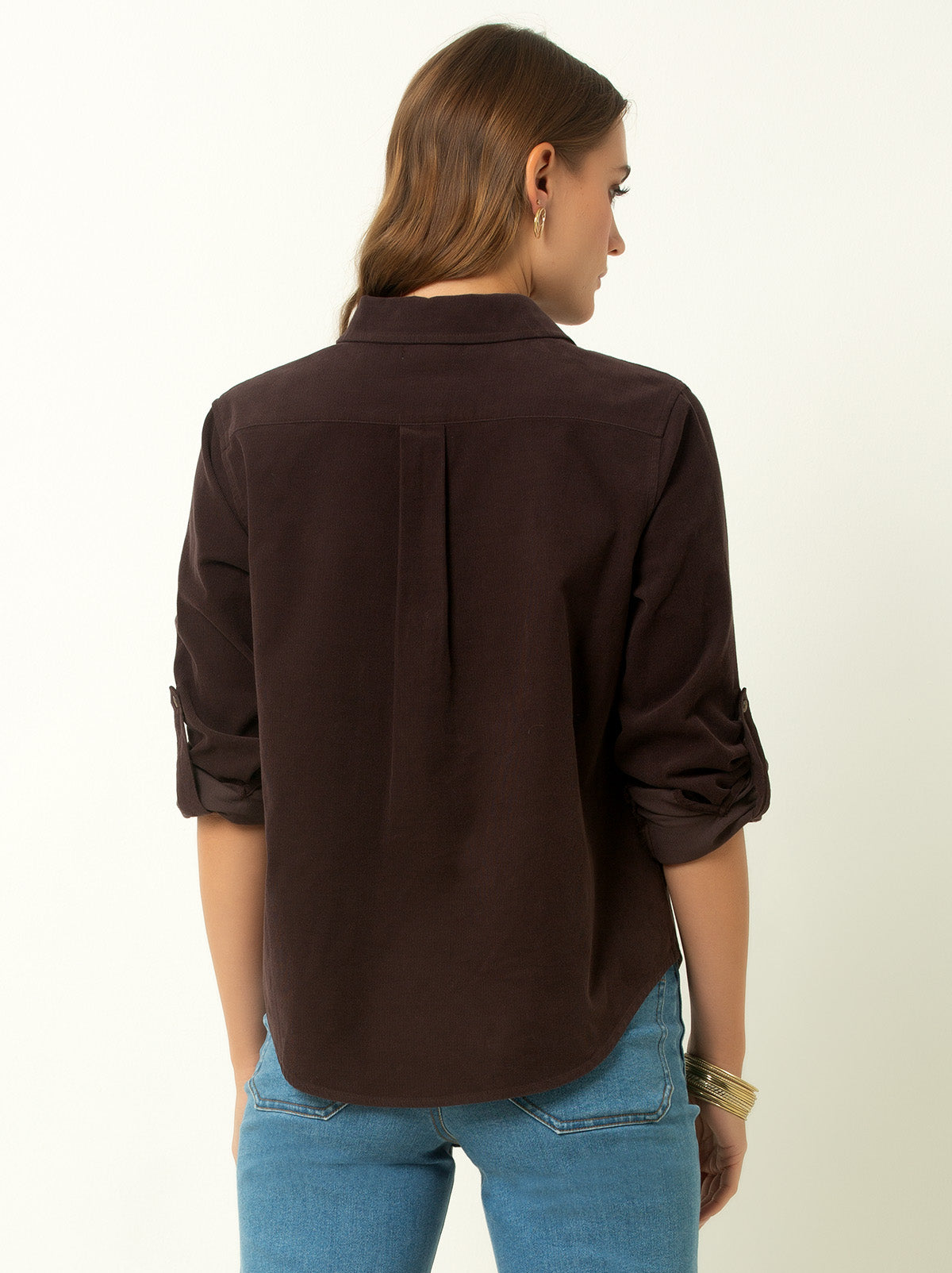 Corduroy Button-Up Shirt