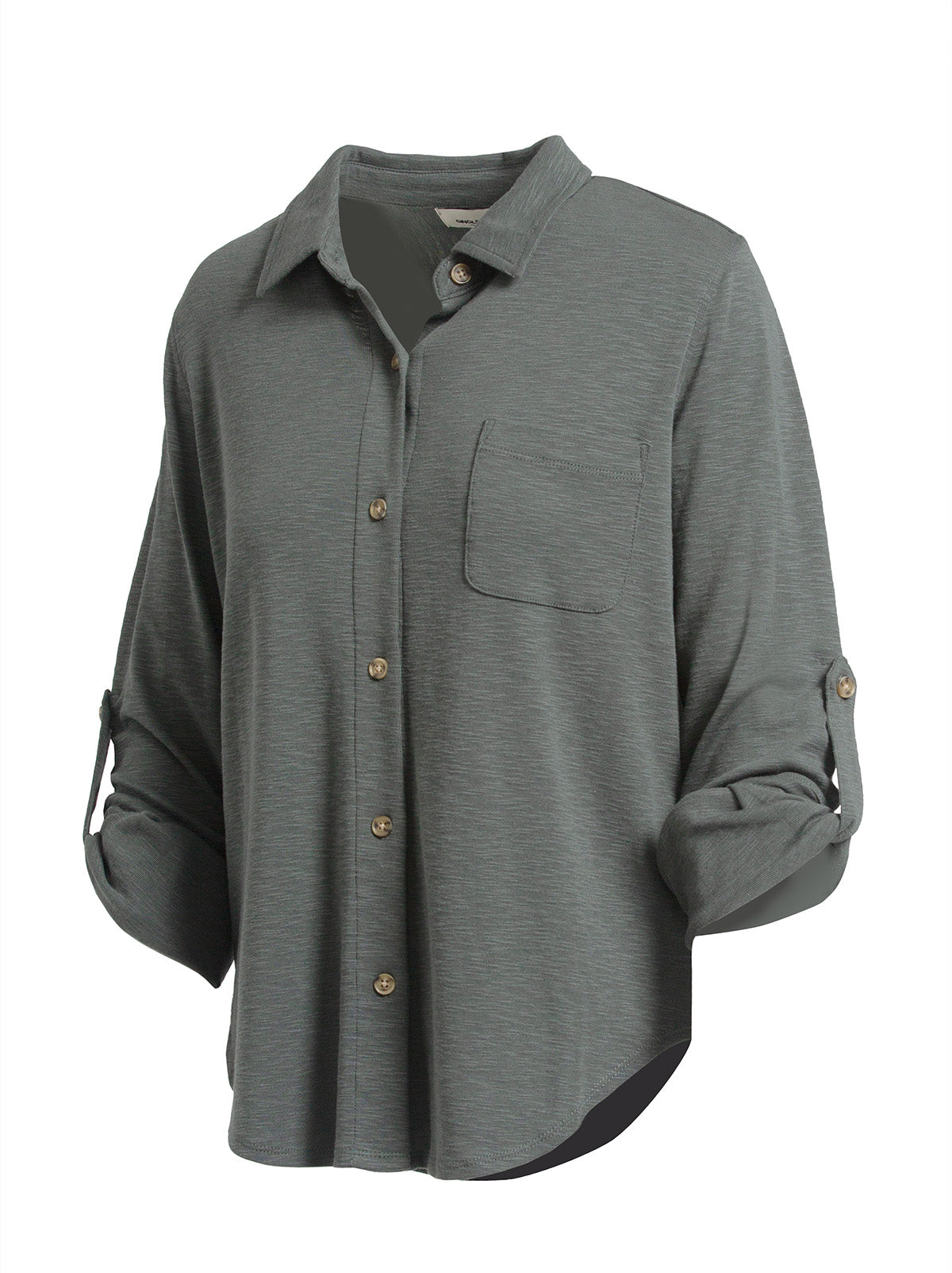 Knit Button-Up Shirt