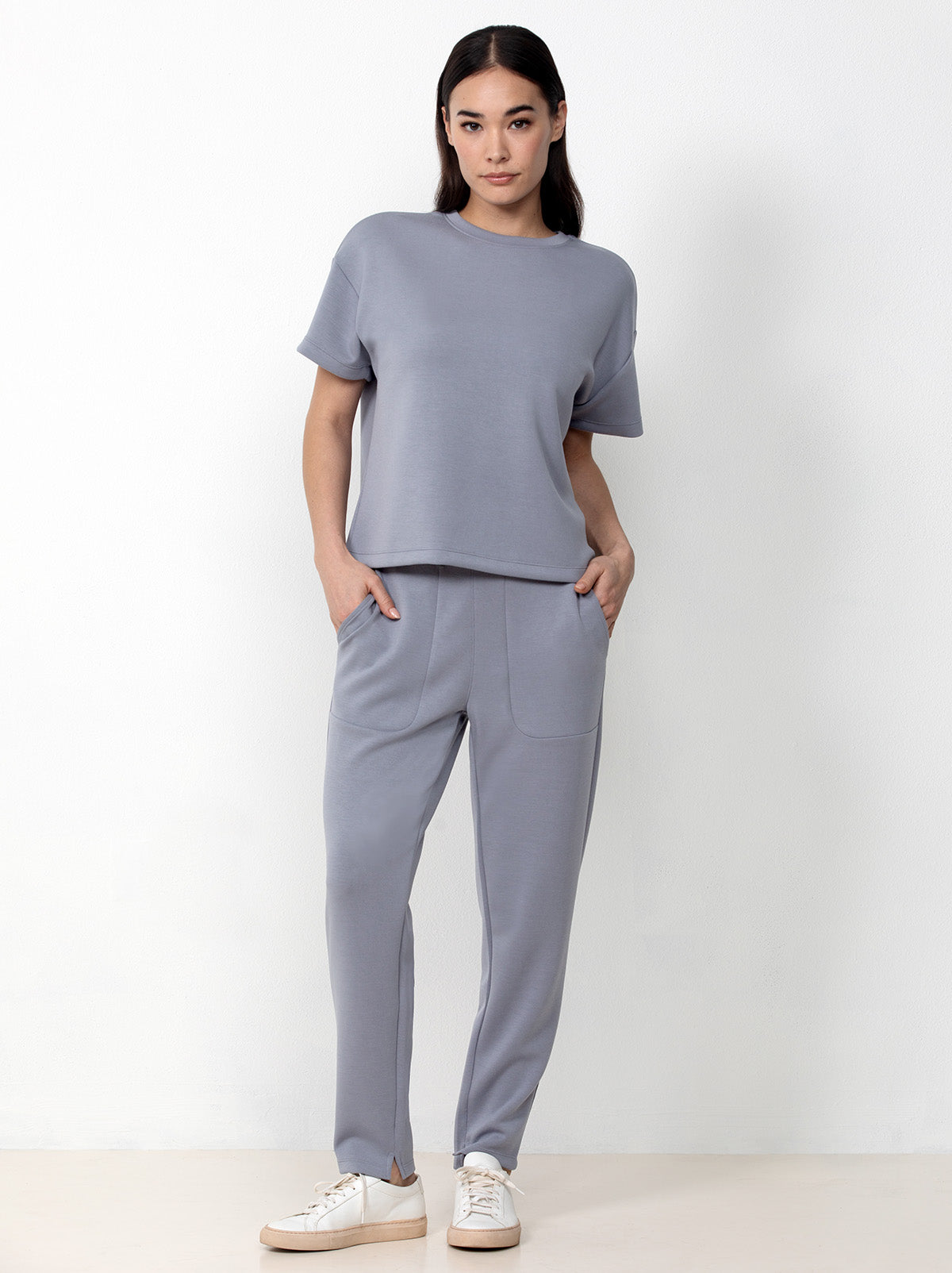 Scuba Soft Crewneck Top And Jogger Set
