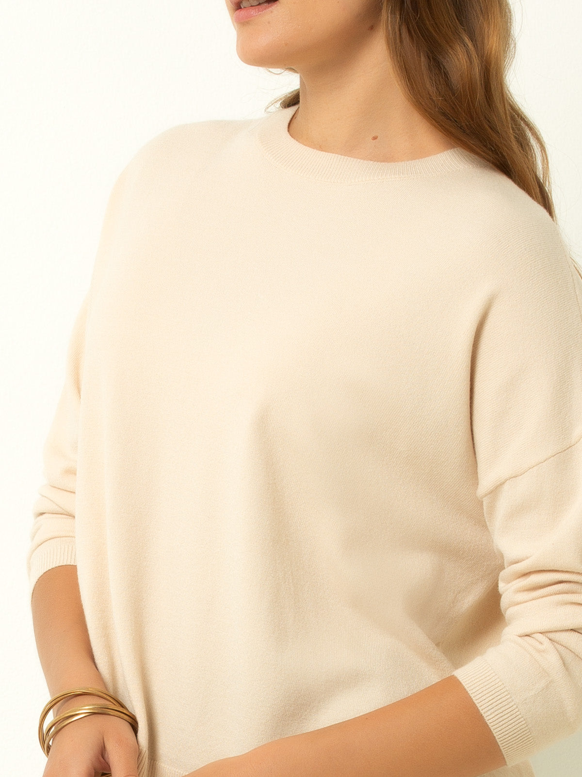 Relaxed Crew Neck Sweater