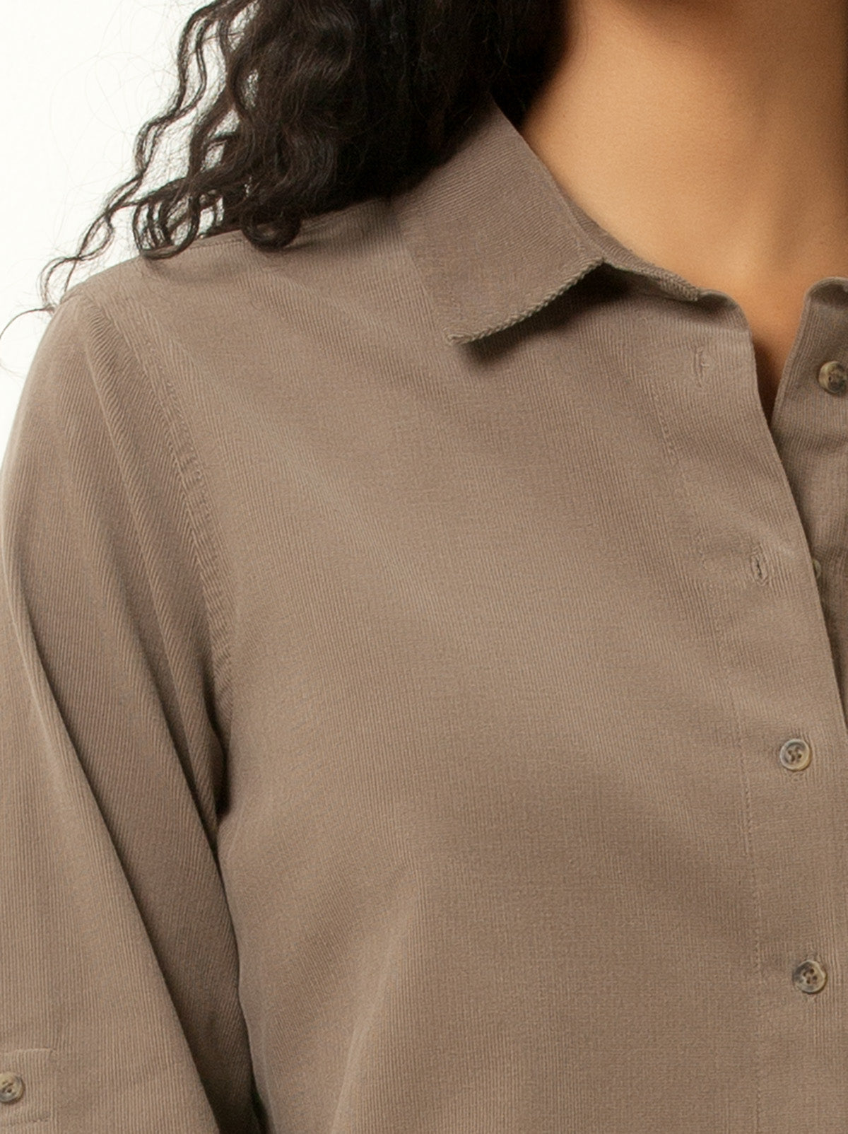 Corduroy Button-Up Shirt
