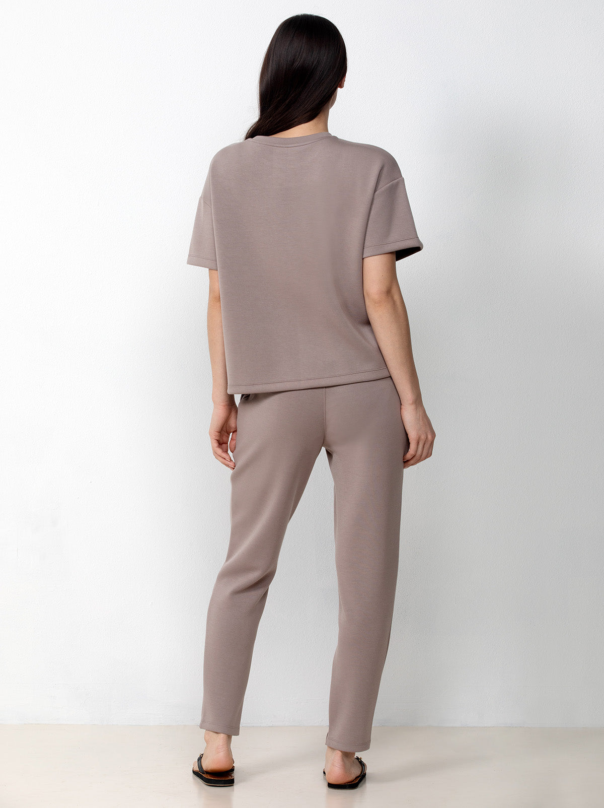 Scuba Soft Crewneck Top And Jogger Set
