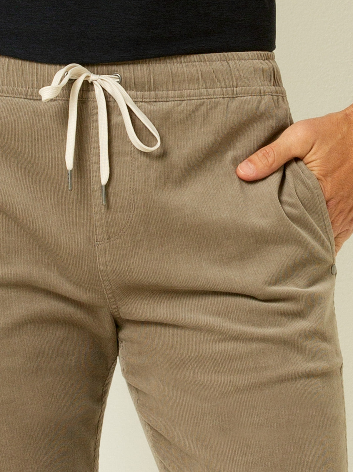Drawstring Corduroy Pants
