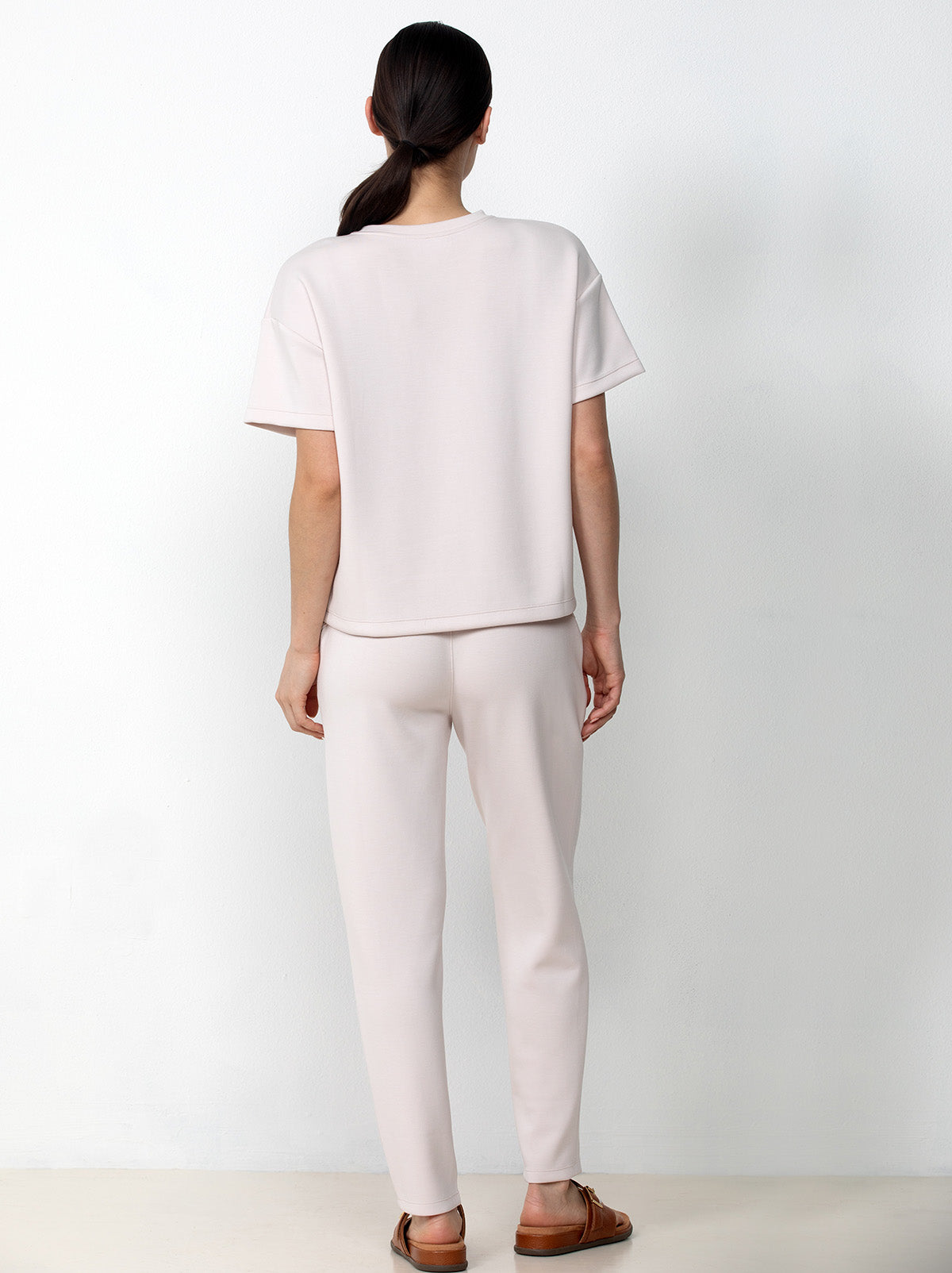 Scuba Soft Crewneck Top And Jogger Set