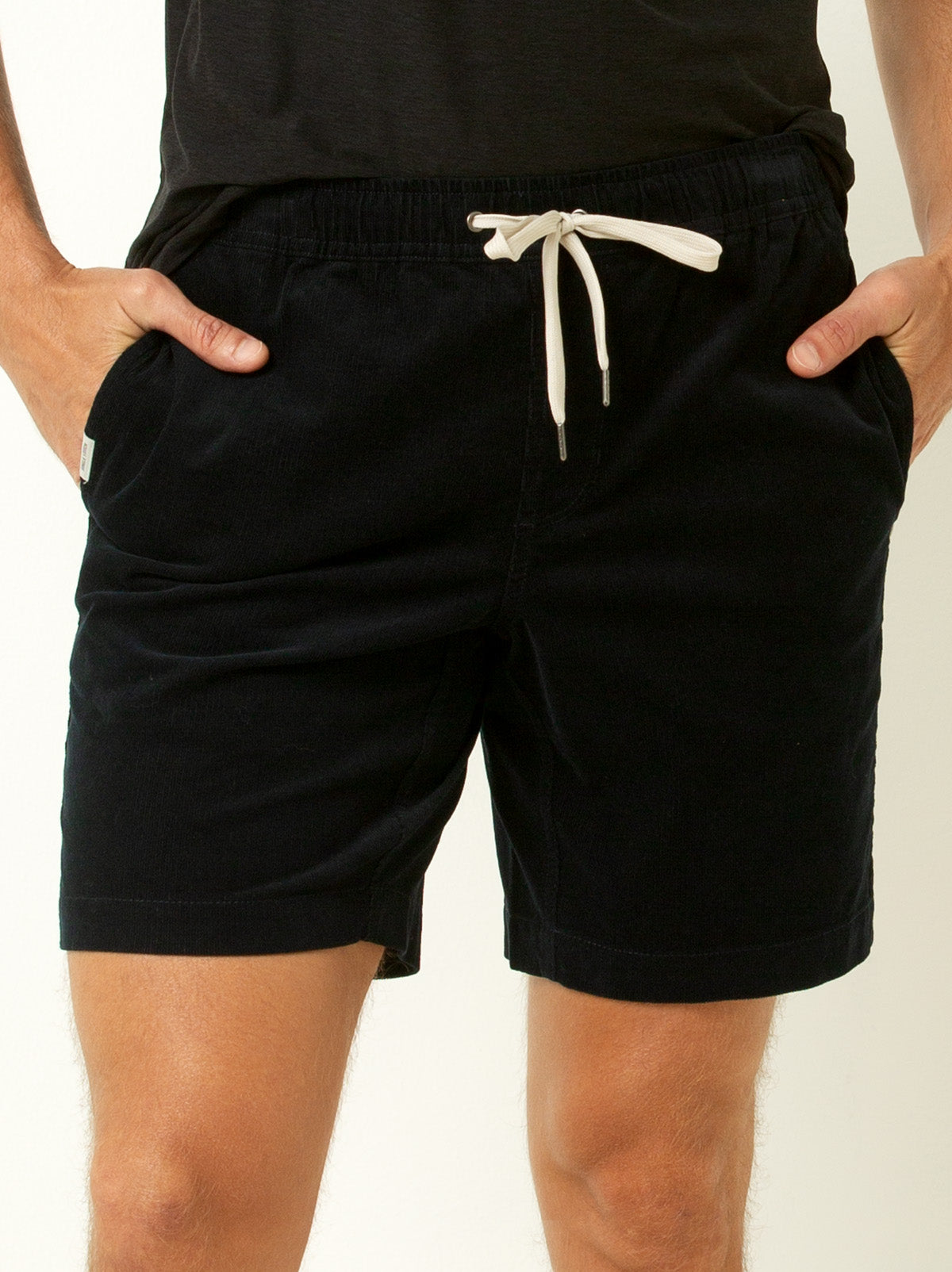 けんTENDERLOIN CORDUROY SHORTS BLACK Drawstring Corduroy Shorts
