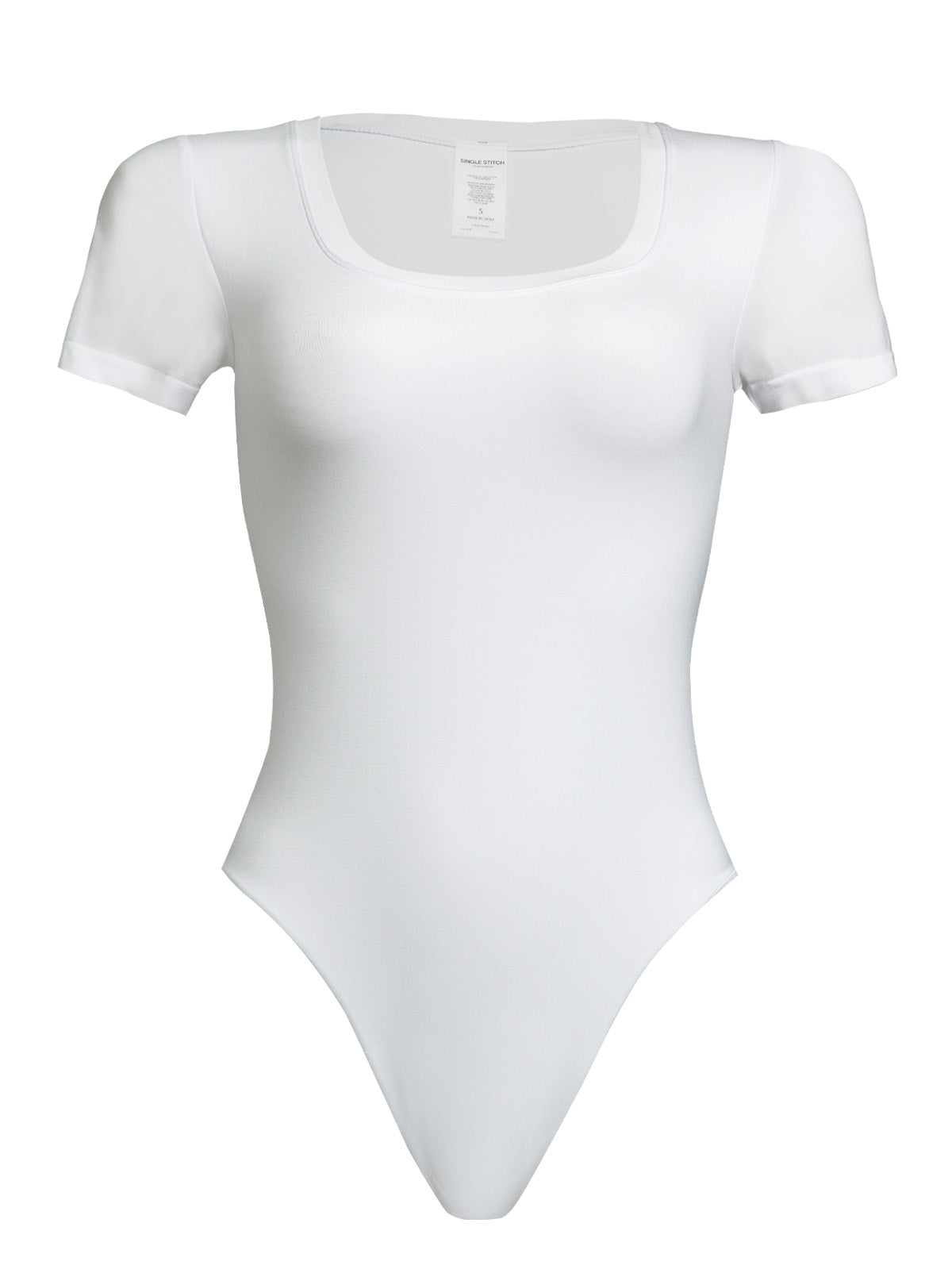 white ghost model image of bodysuit