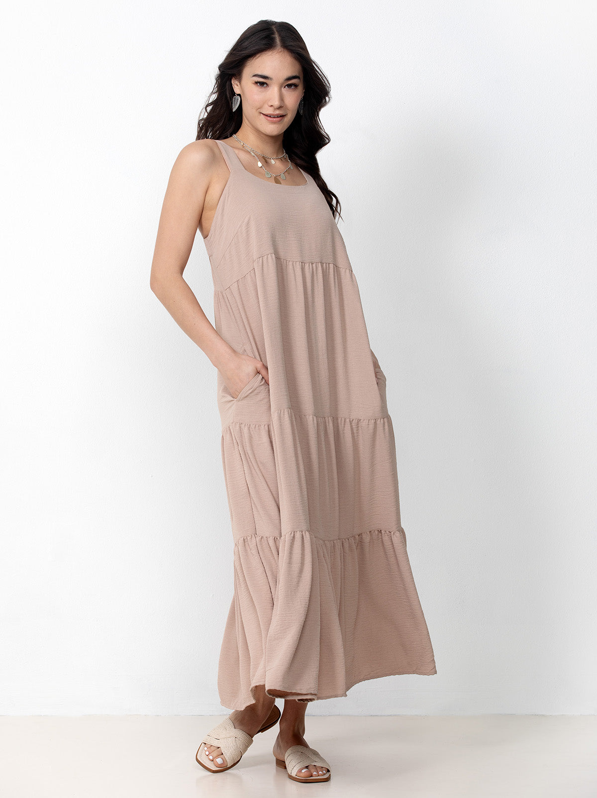 Women's Tiered Maxi Dress | Single Stitch