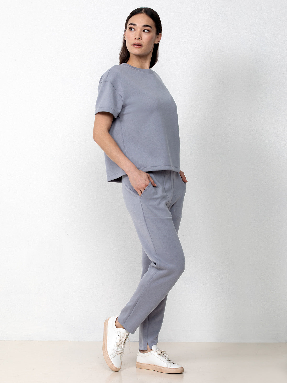 Scuba Soft Crewneck Top And Jogger Set