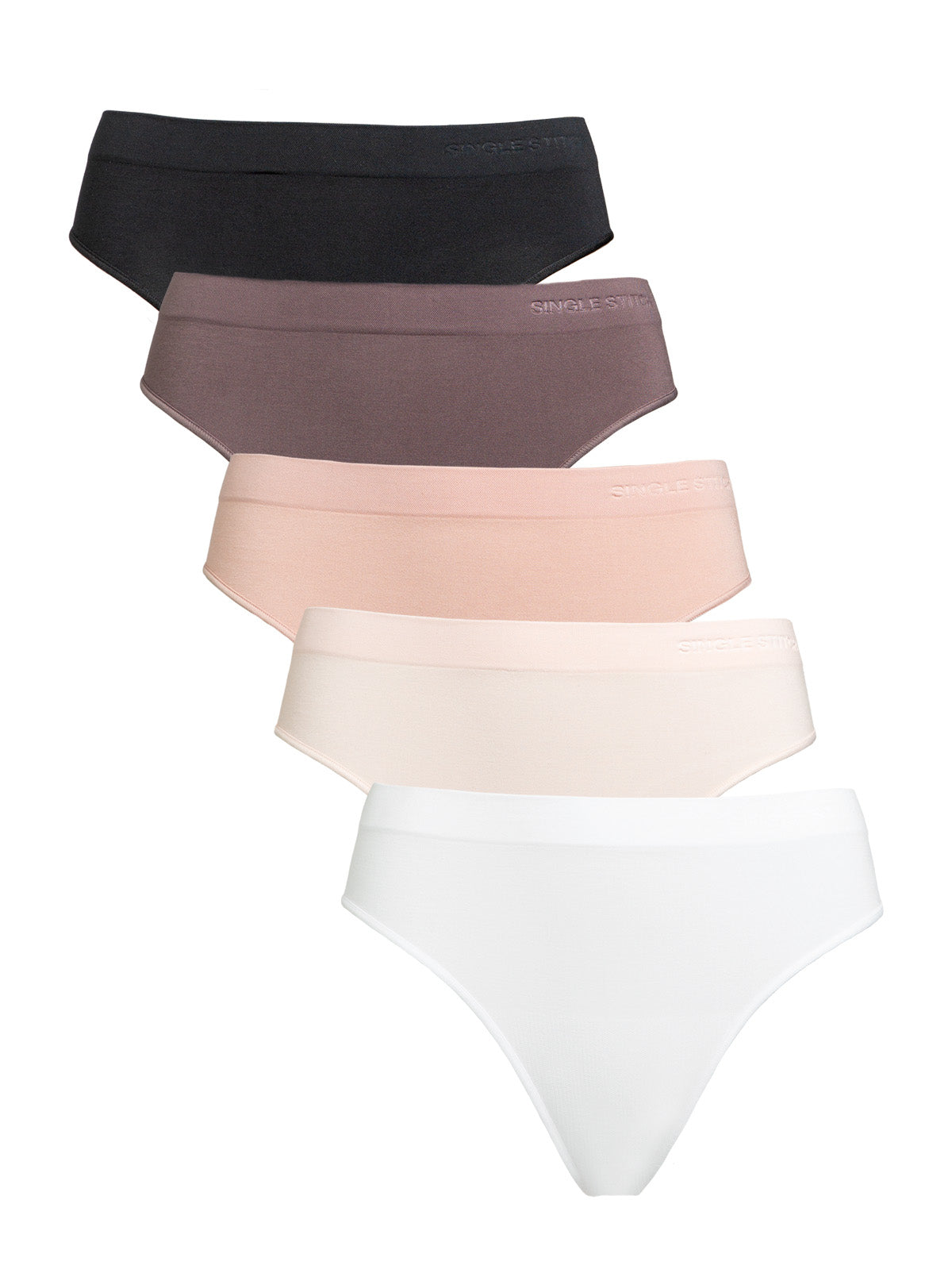 Seamless Modal Blend Thong 5-Pack
