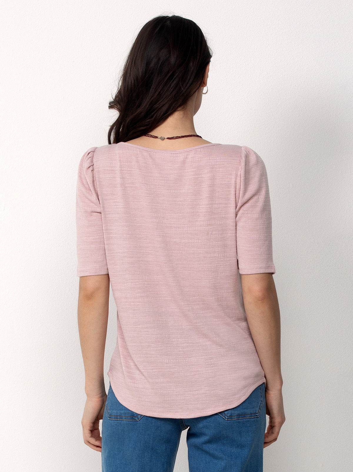 Ultra Soft Scoop Neck Henley