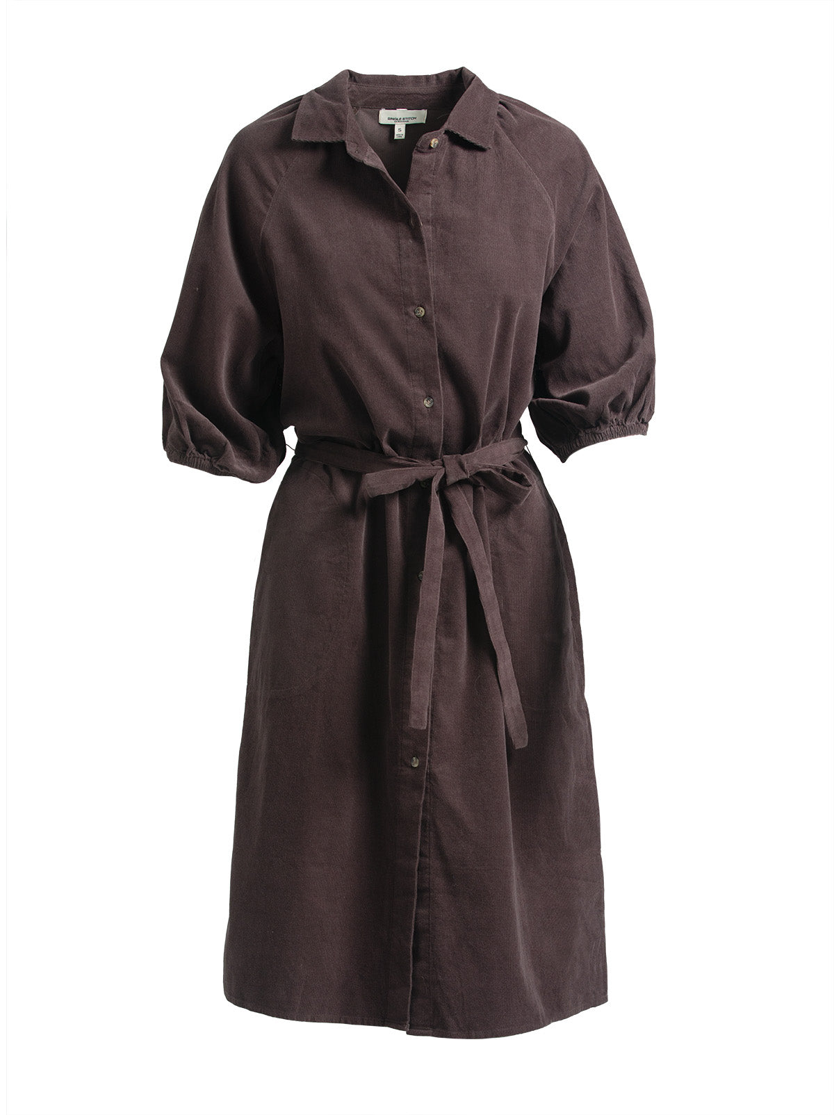 Corduroy Midi Shirtdress
