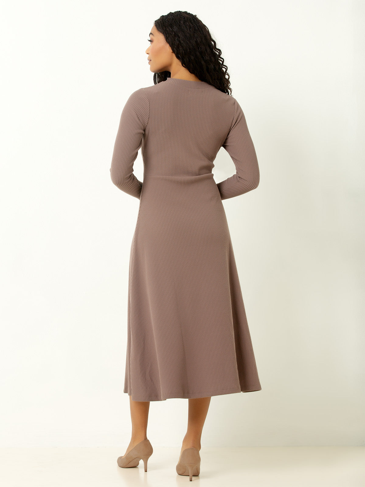 Ribbed Midi Dress
