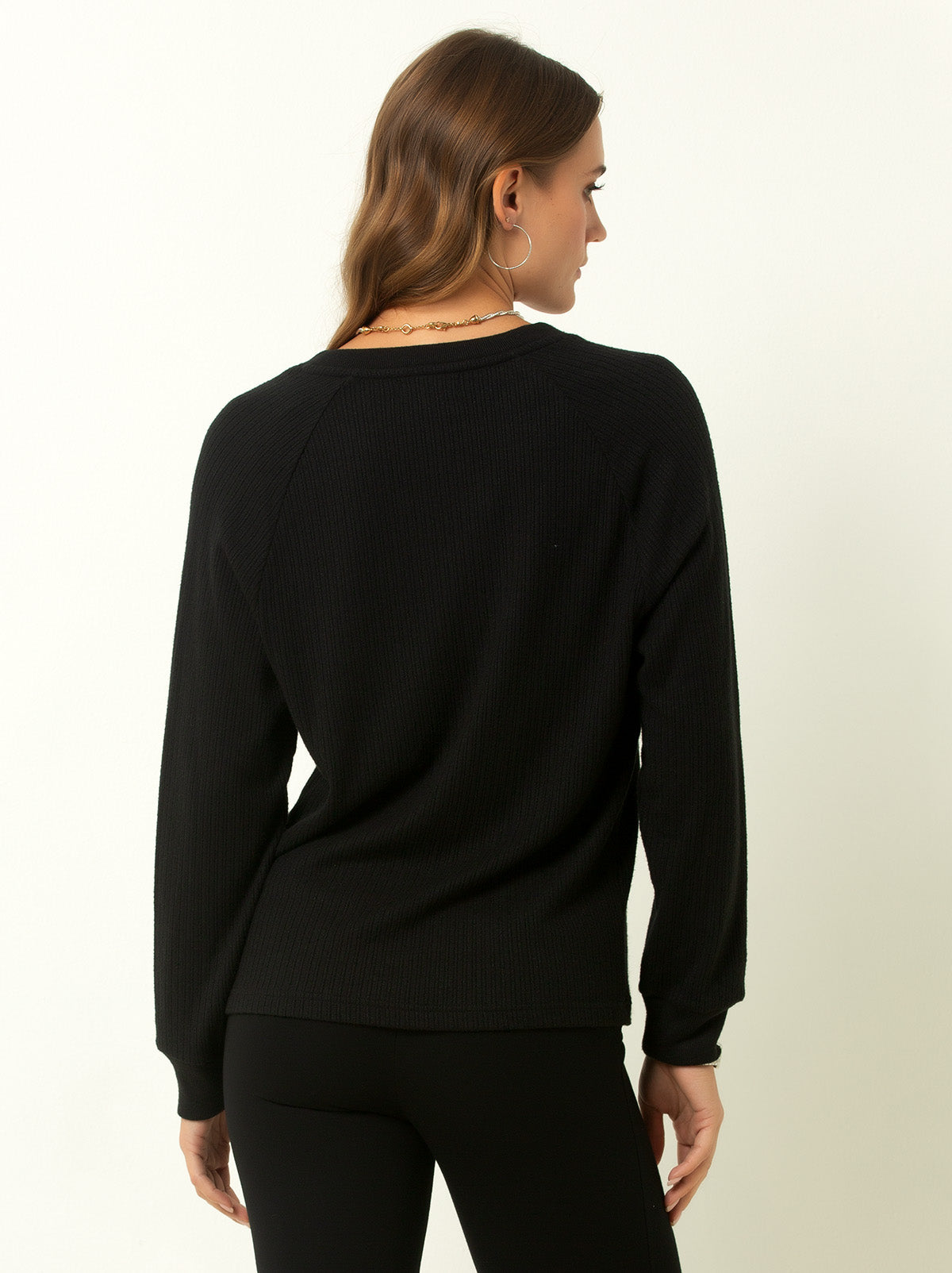 Classic Ribbed V-Neck Sweater
