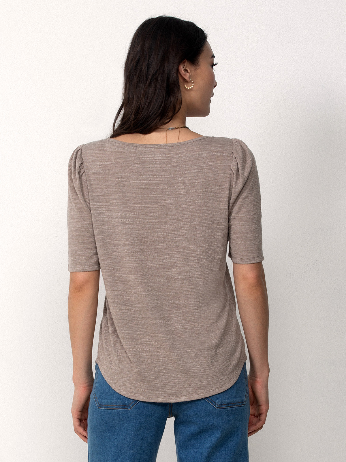 Ultra Soft Scoop Neck Henley