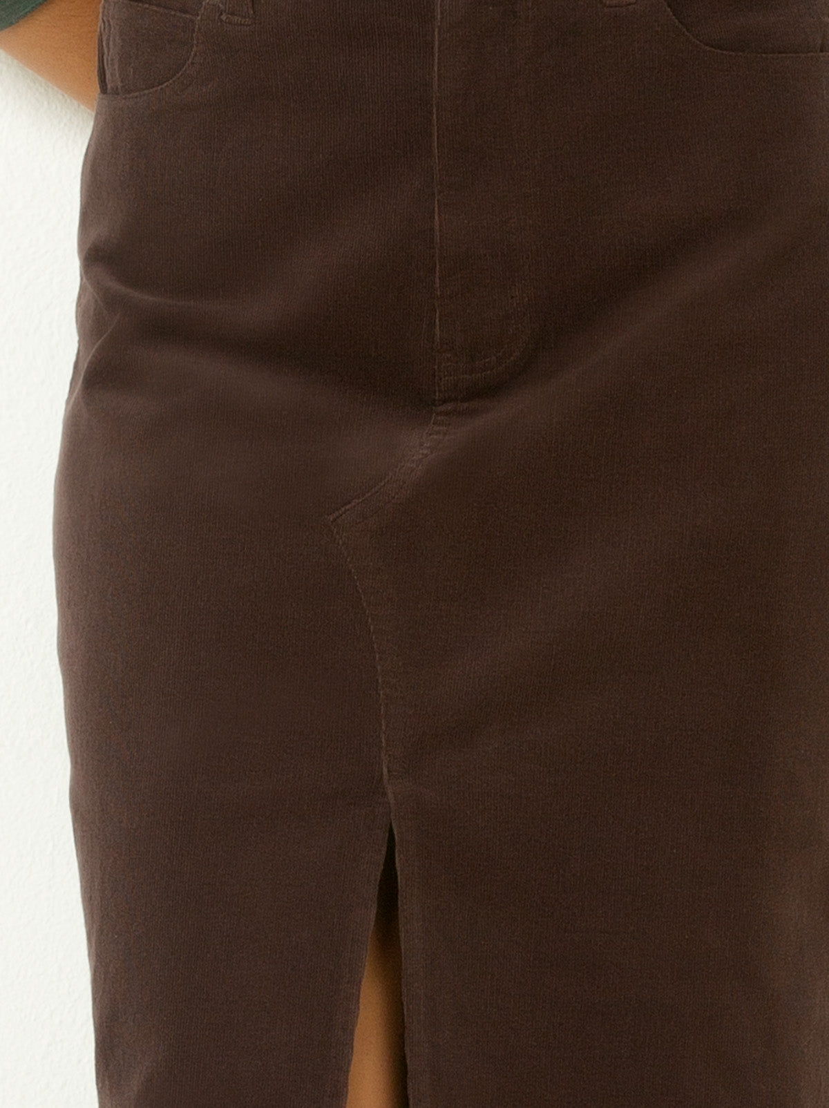 Corduroy Midi Skirt