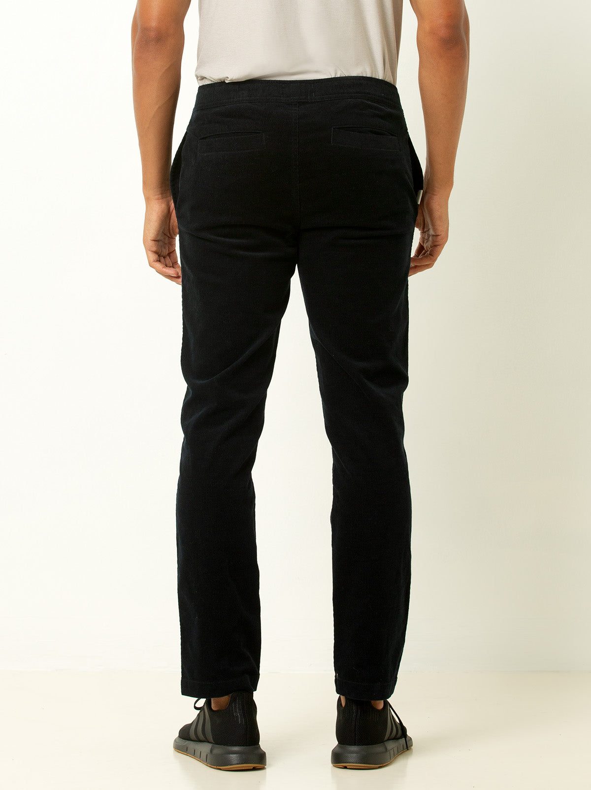Drawstring Corduroy Pants