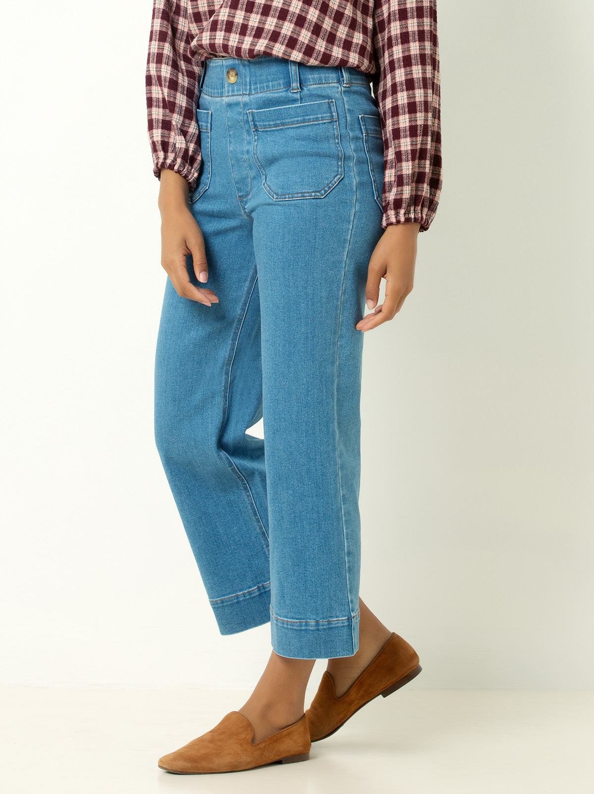 High Waist Crop Jean