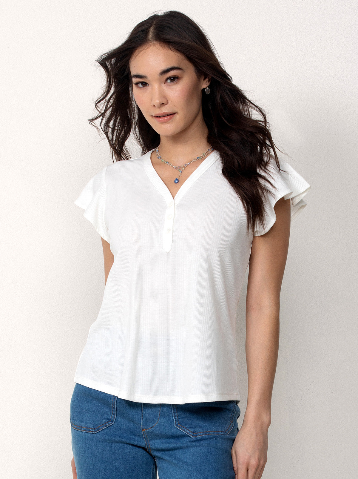 Flutter Sleeve Henley