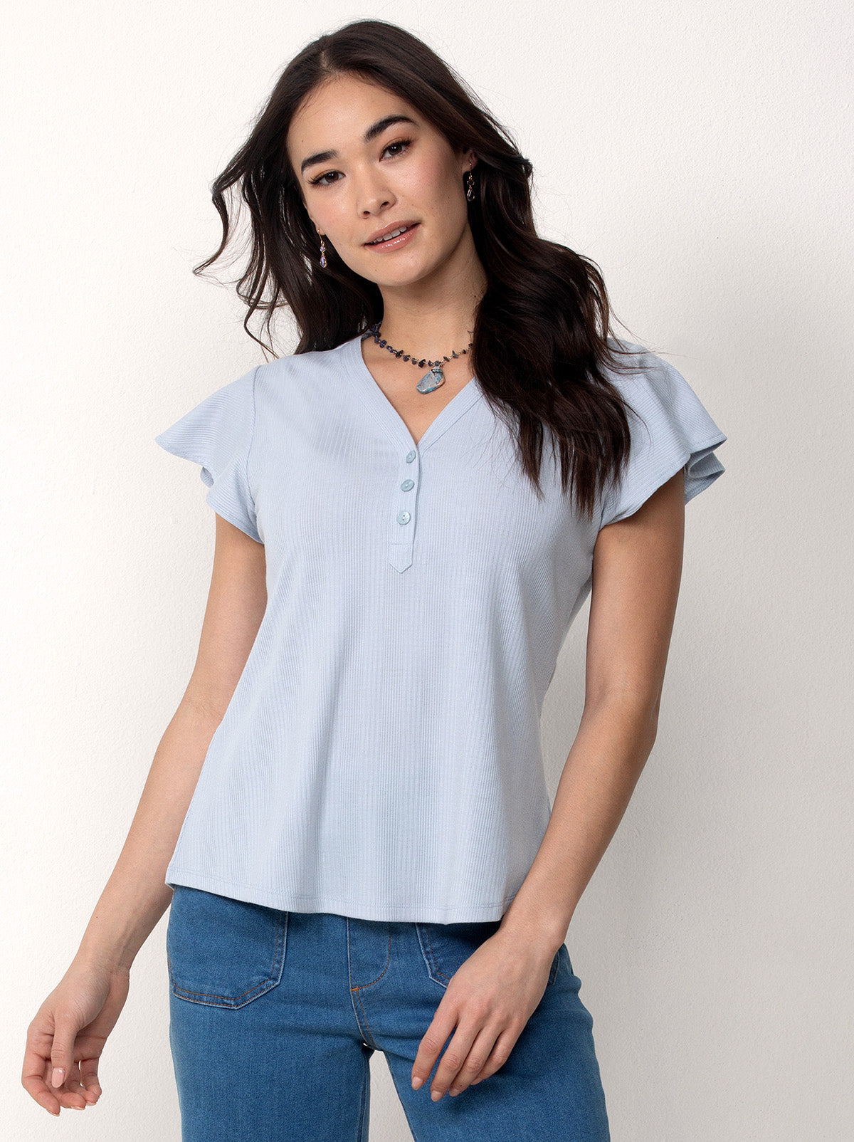 Flutter Sleeve Henley