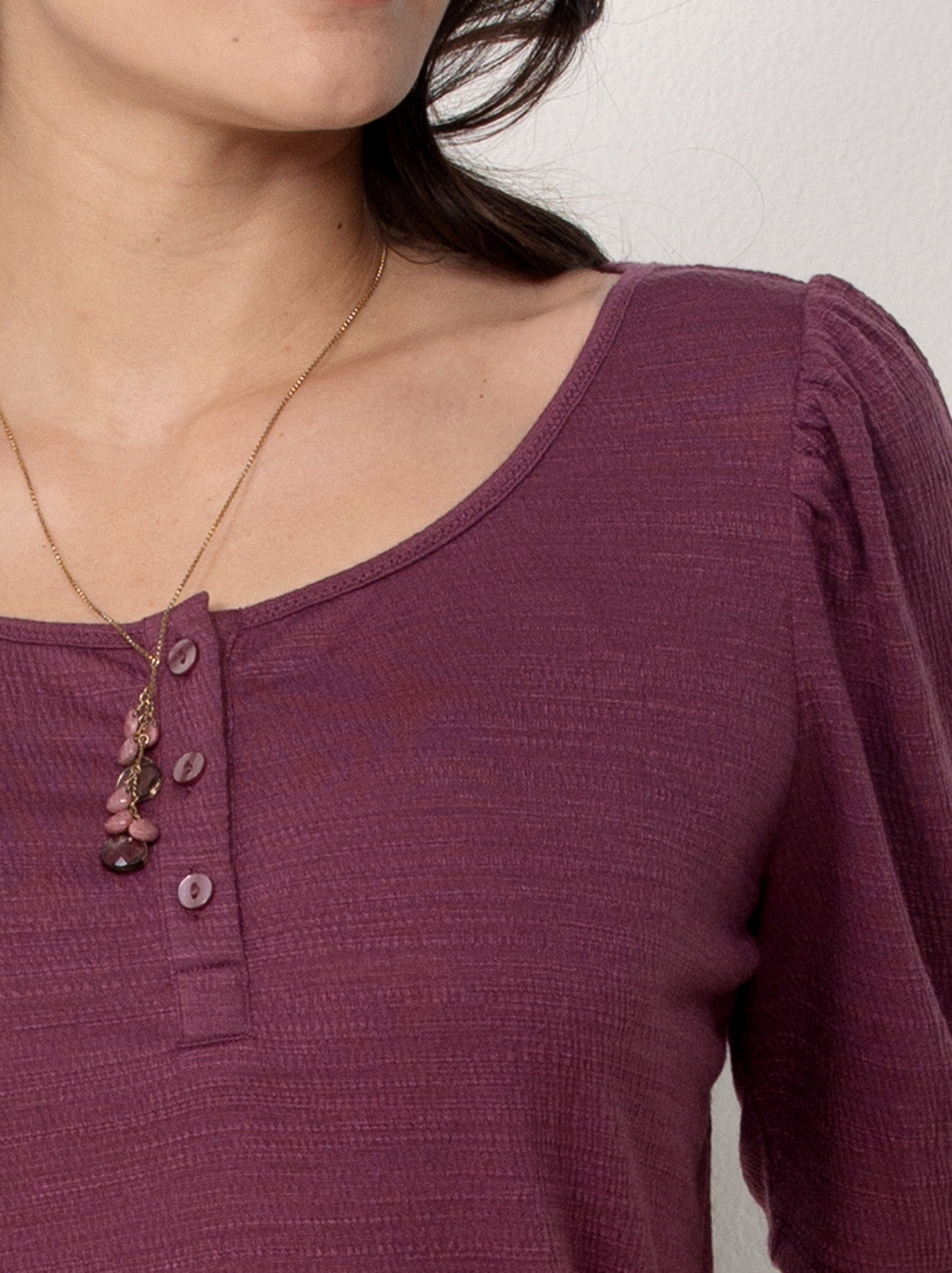 Ultra Soft Scoop Neck Henley