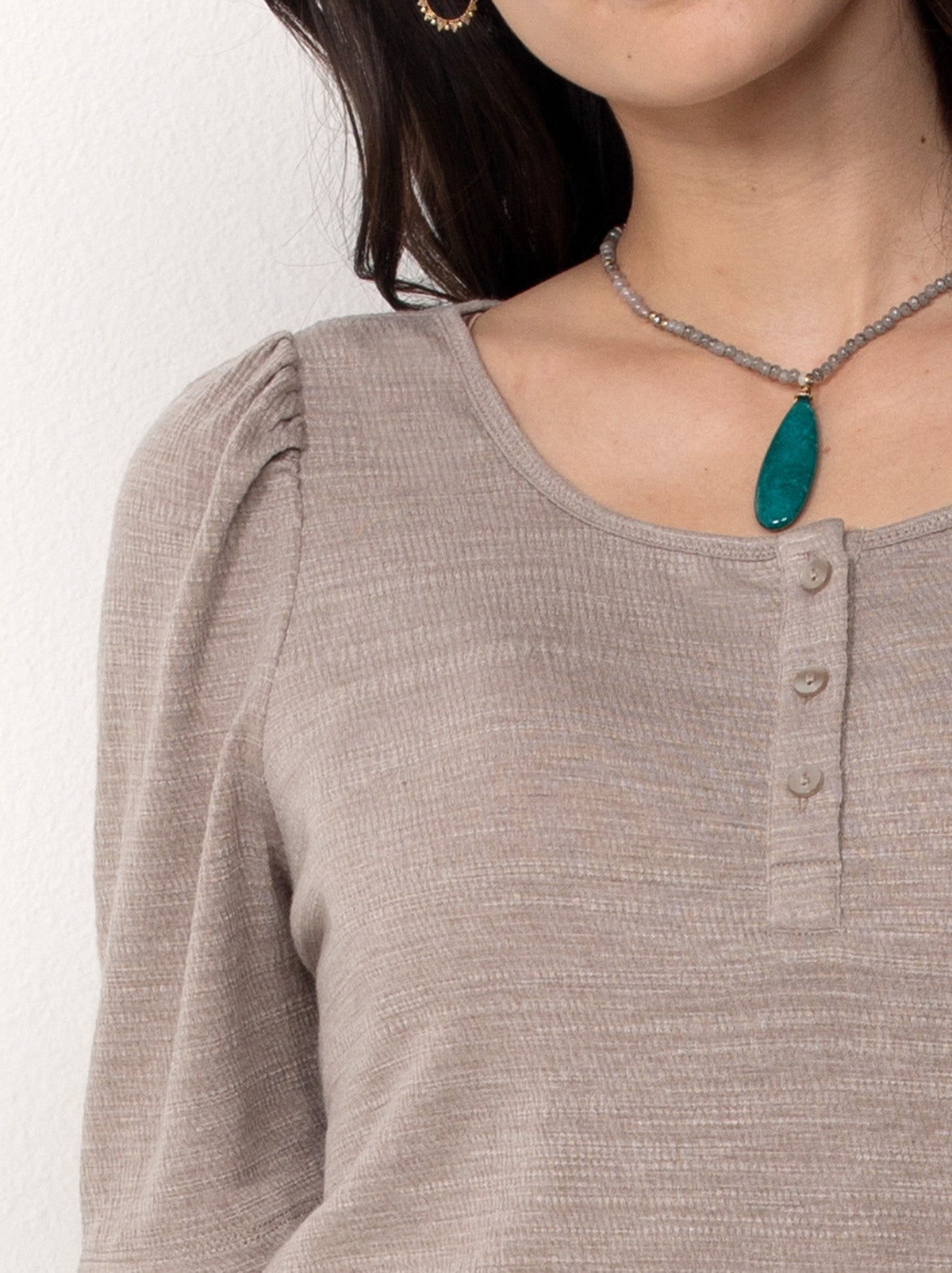 Ultra Soft Scoop Neck Henley