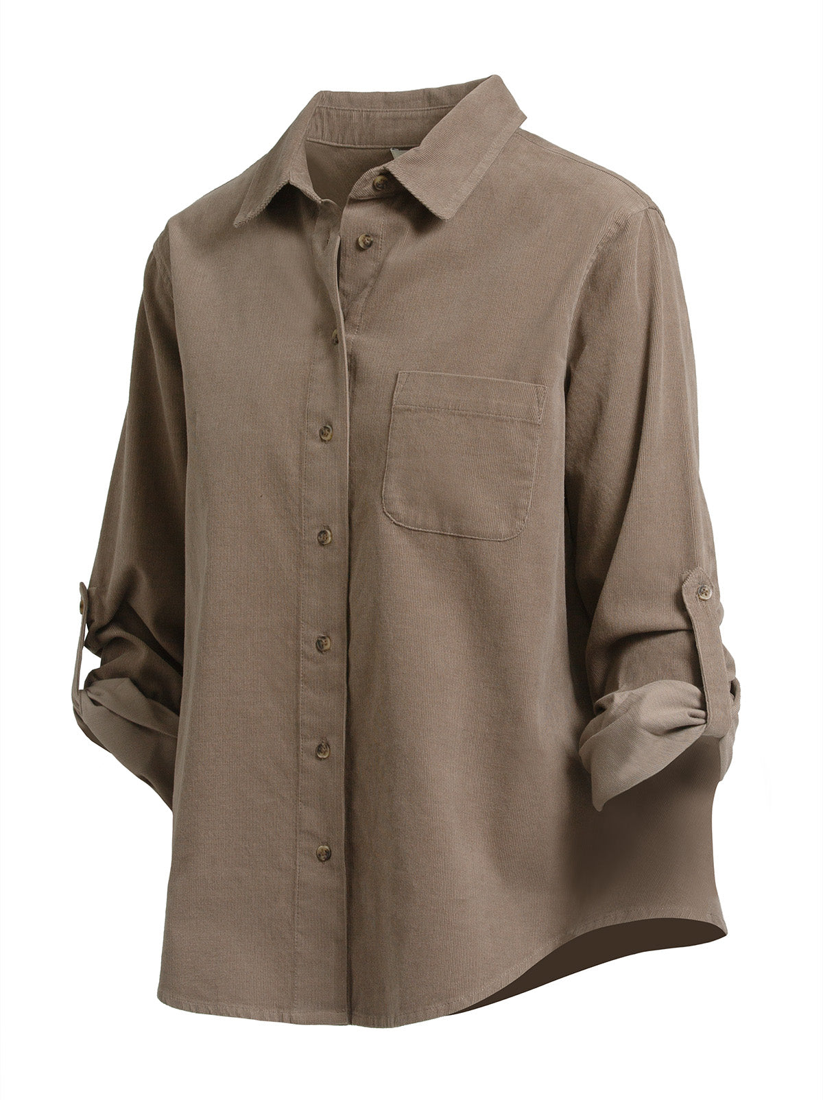 Corduroy Button-Up Shirt