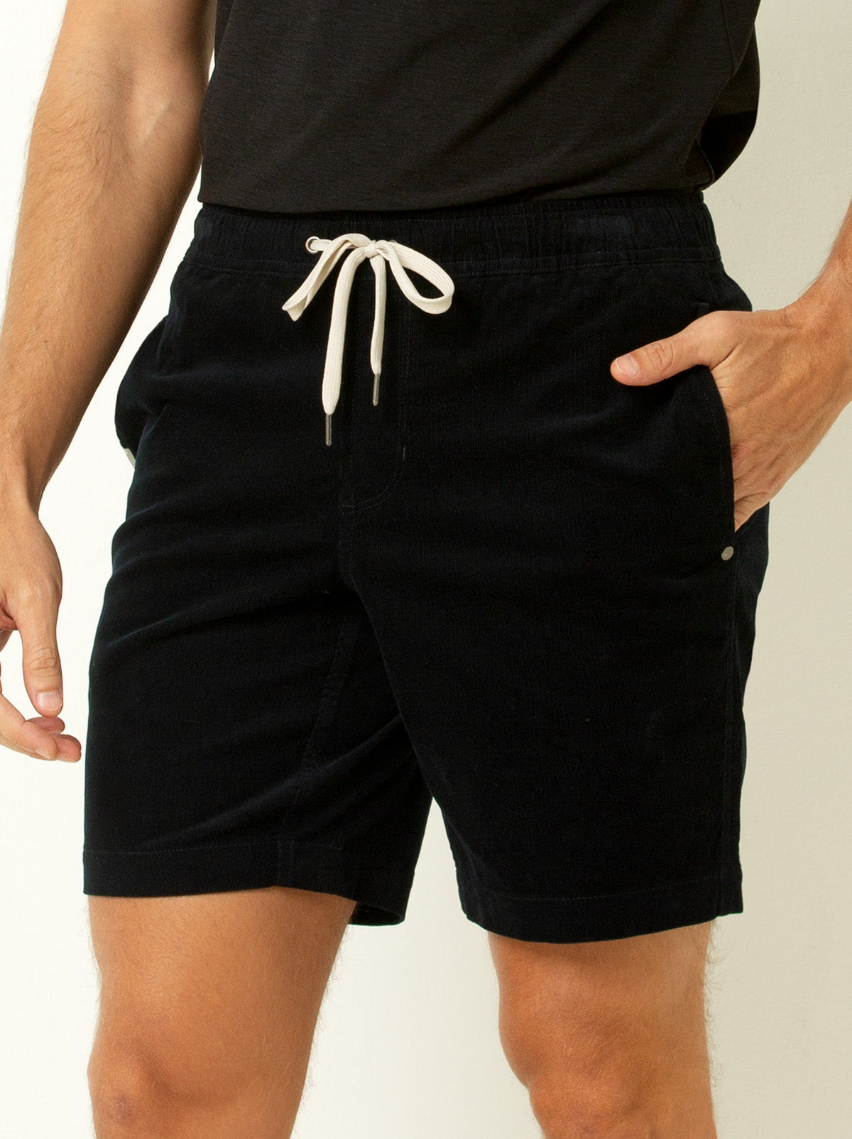 Drawstring Corduroy Shorts