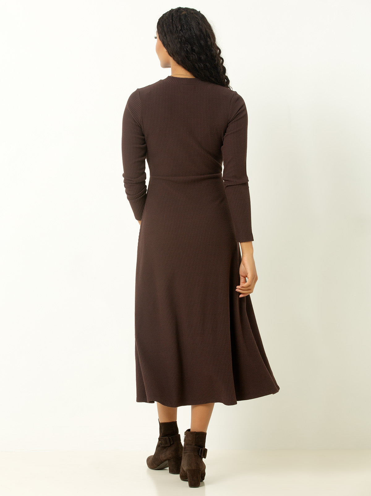 Ribbed Midi Dress