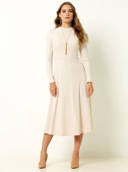 Women's Ribbed Midi Dress