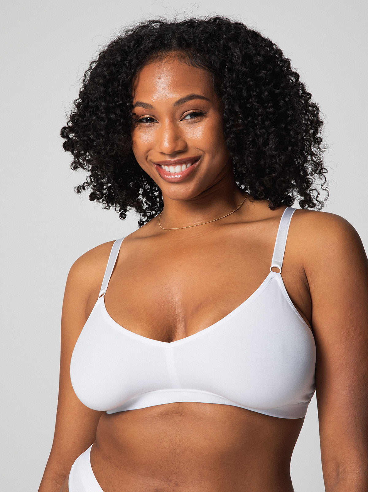 Single Stitch | Lightly Lined Wirefree Bra | Sustainable Tencel (Black,  X-Small)